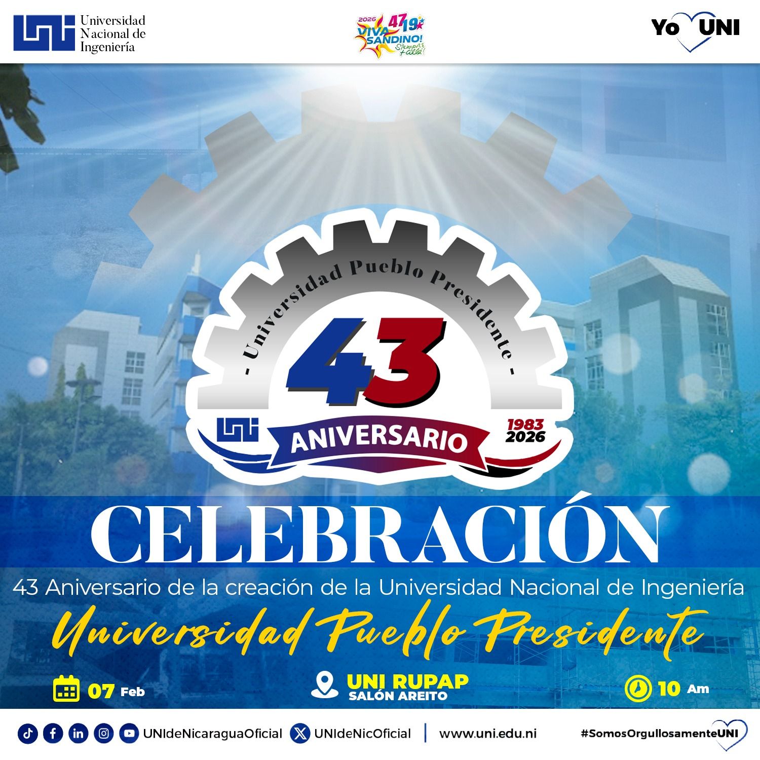 Universidad - Celebramos 43 años de historia, compromiso y futuro! 🎉 La ...