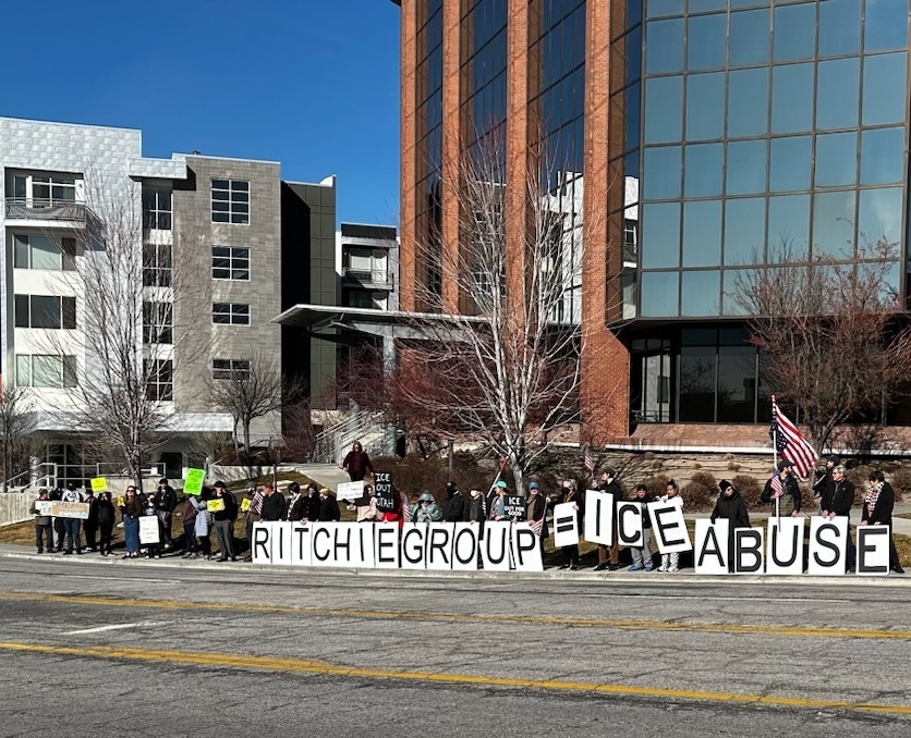 Heidi - Immigrant rights advocates protested during the lunch hour ...