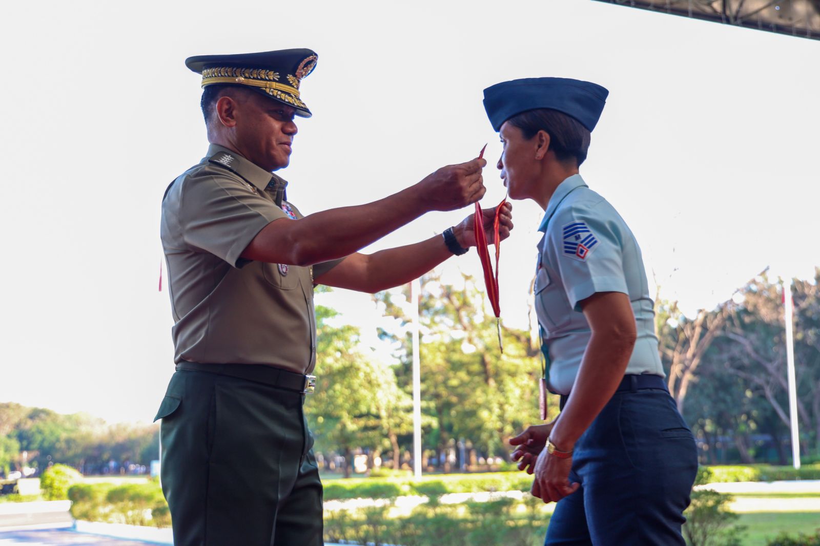 Armed - General Romeo S. Brawner Jr., Chief of Staff, AFP presents a ...