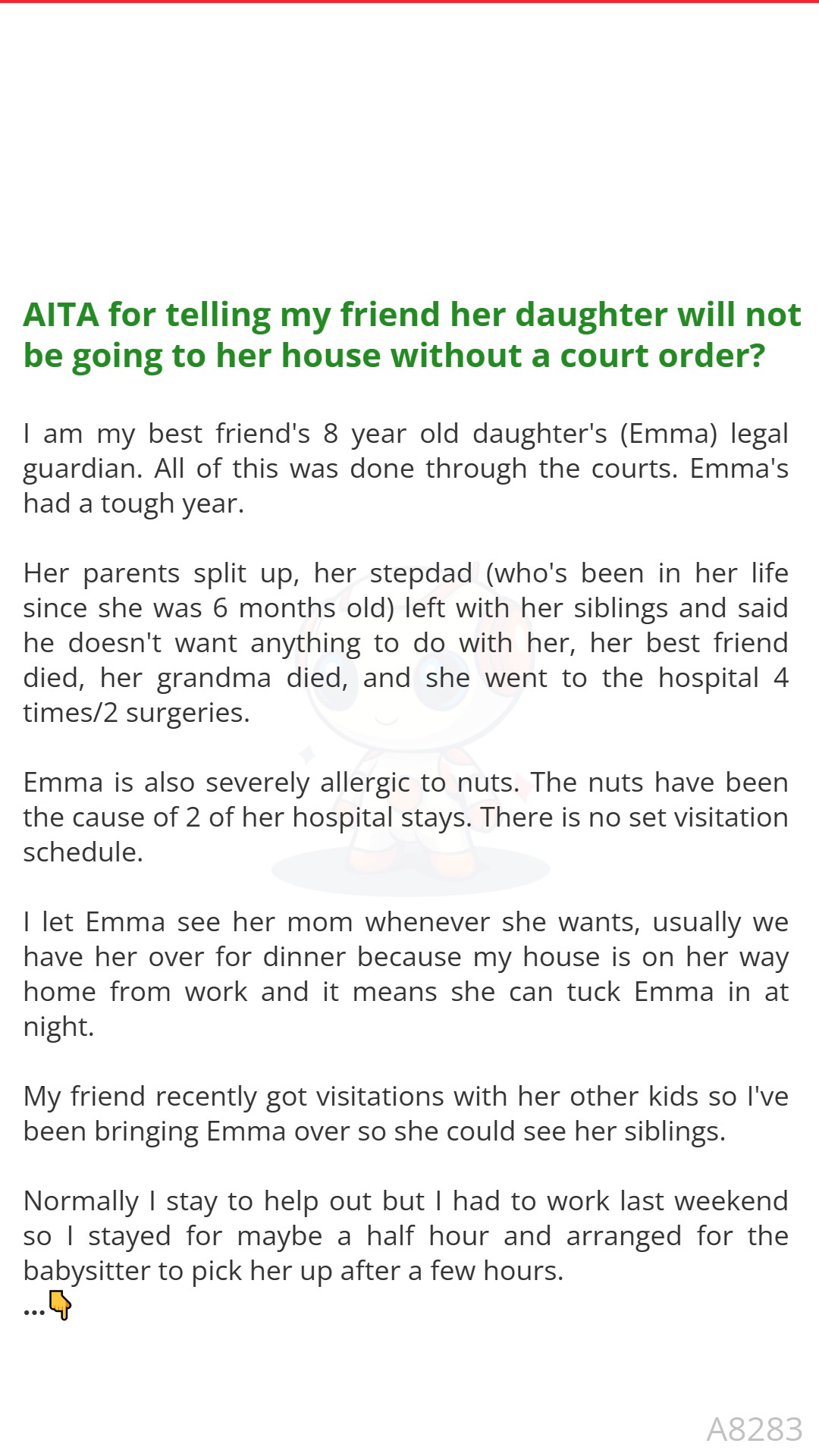 AITA for telling my friend her... - Reddit Tale Collection | Facebook