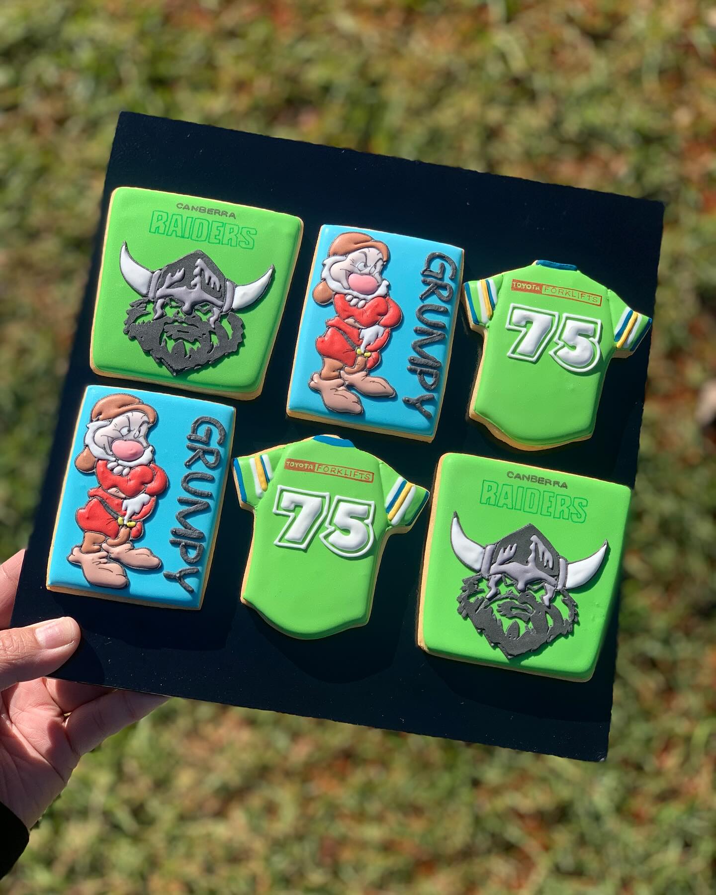 Te - Mr Grumpy turned 75! These @raiderscanberra cookies were by far ...
