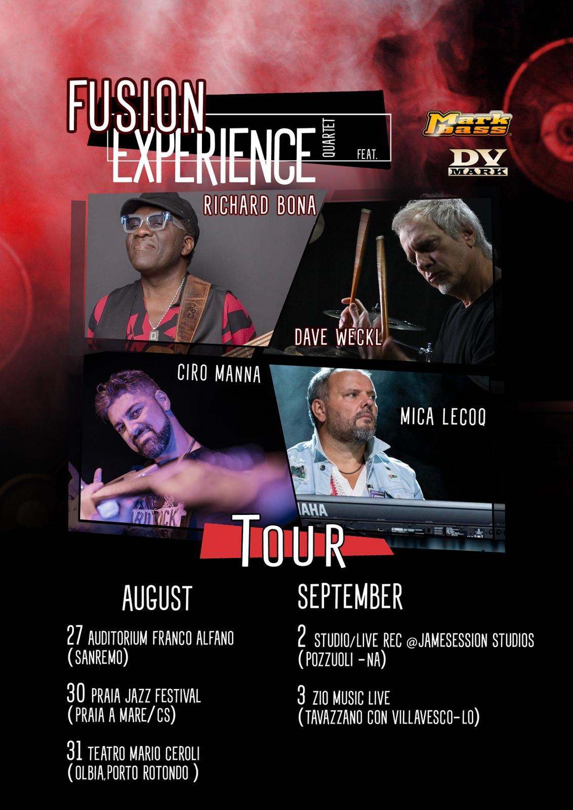 TOUR DATES! Dave will join Oz Noy and Jimmy Haslip all over the