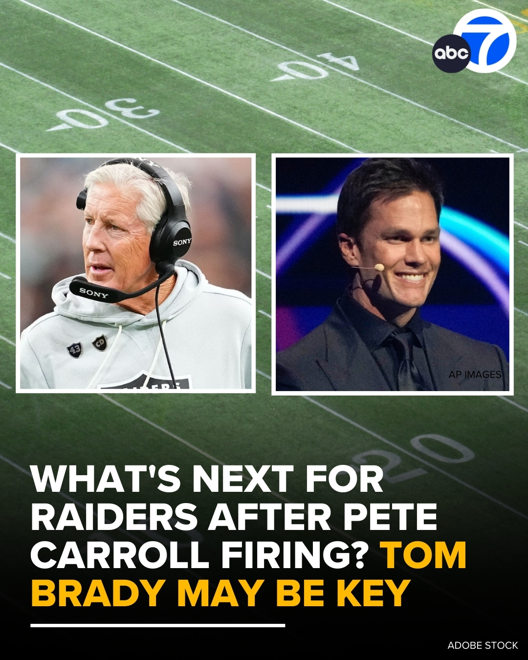 ABC7 - What's next for the Raiders after the firing of Pete Carroll ...