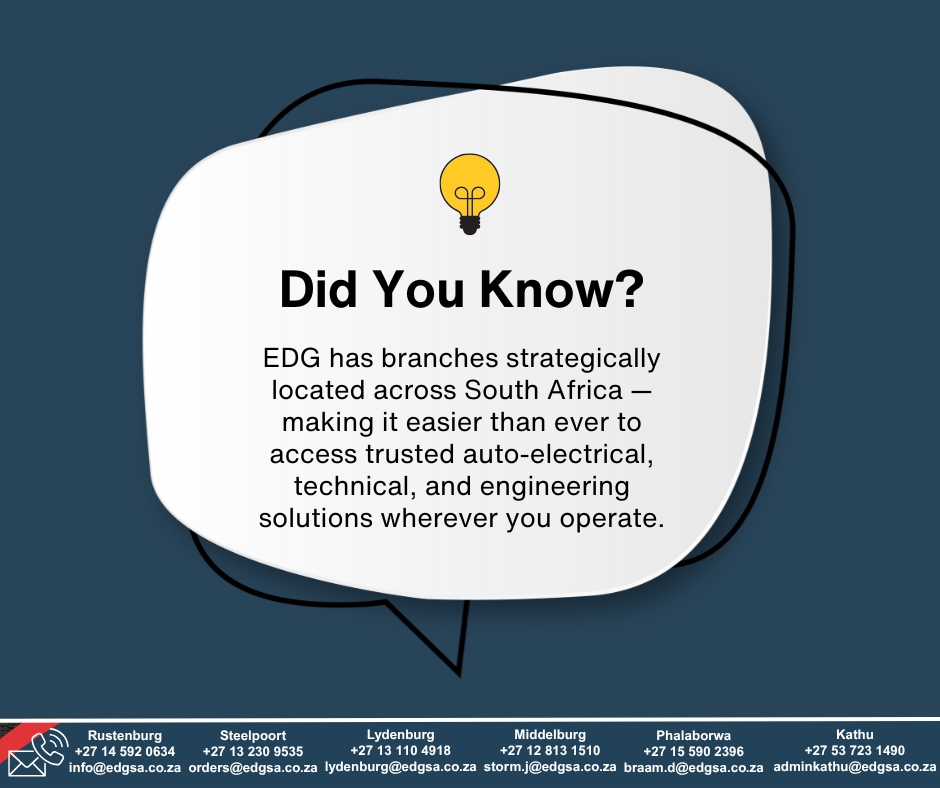 📍💡 DID YOU KNOW? EDG has branches... - EDG South Africa | Facebook