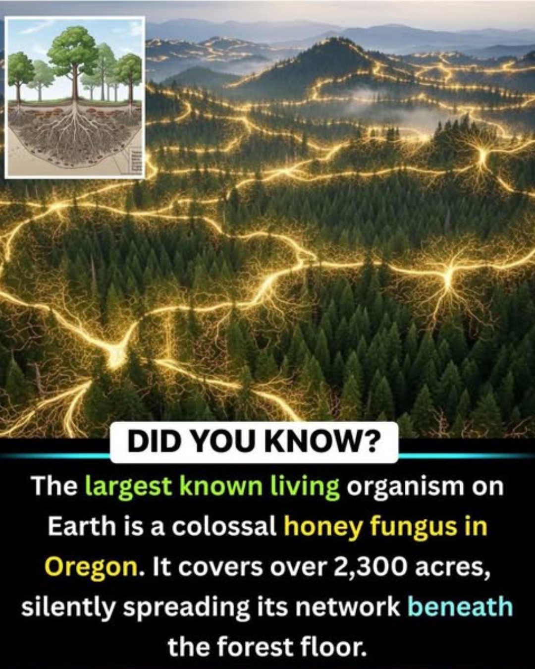 Aussie - The Largest Organism On Earth, Armillaria ostoyae How it ...