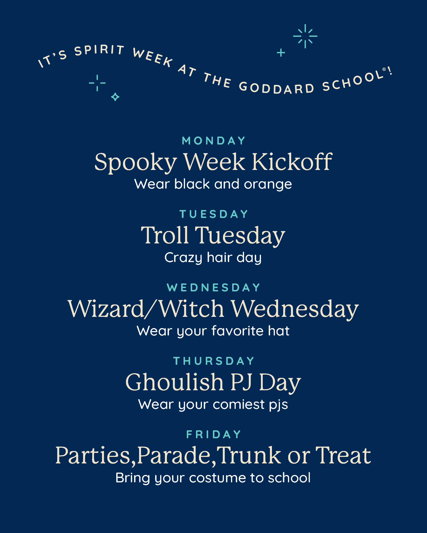 The Goddard - It's time to get into the Spooky Spirit!👻 Halloween ...