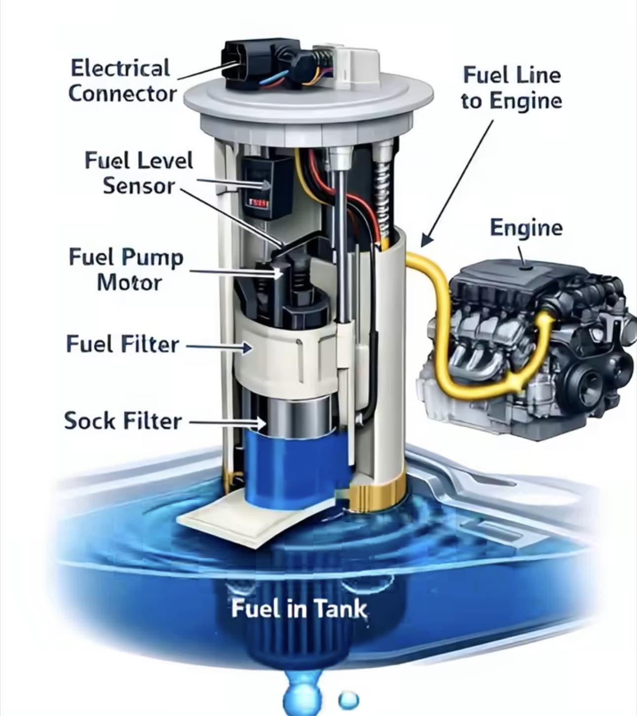 Ô - This diagram illustrates how a vehicle's engine gets the power to ...