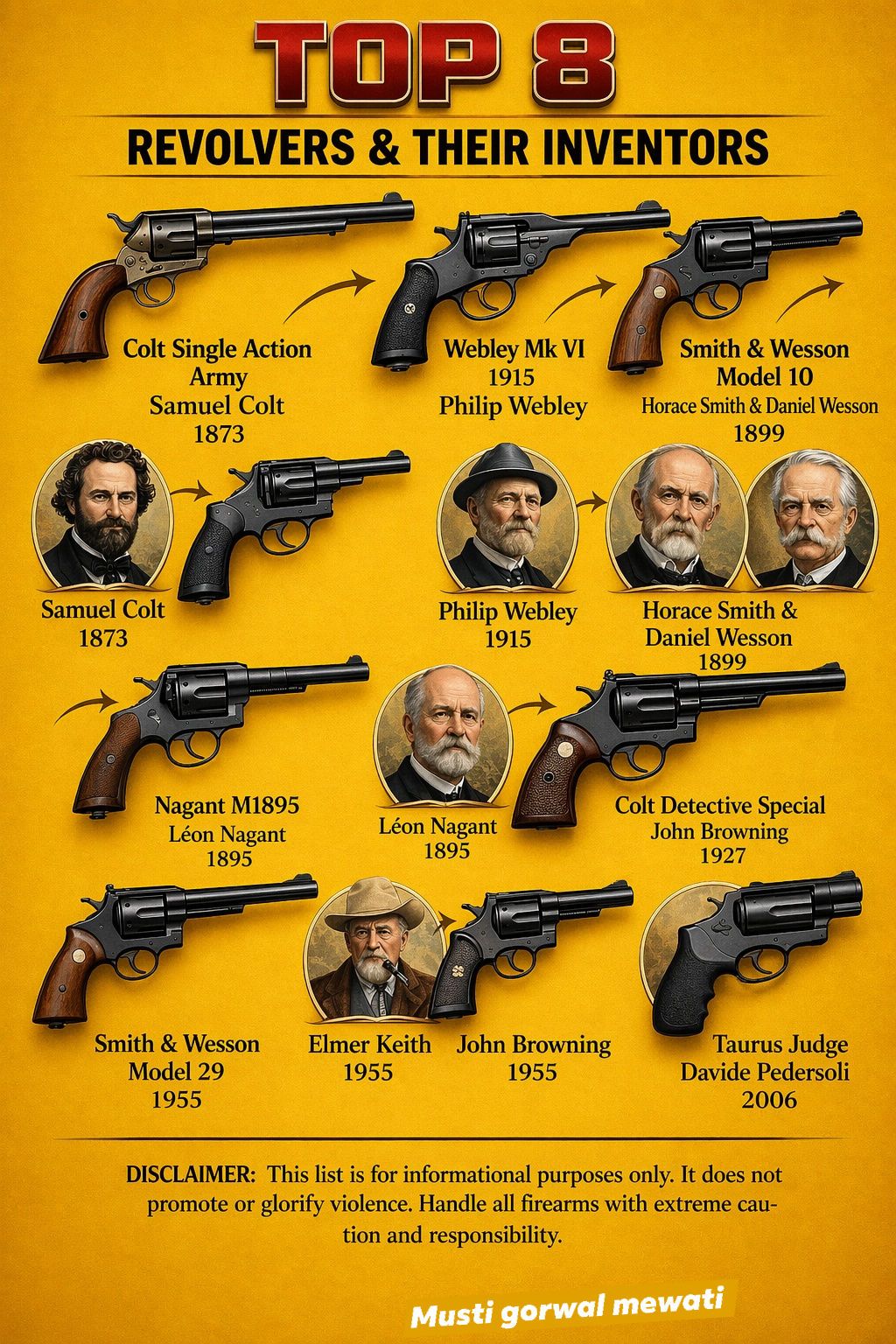 This infographic presents a historical look at four widely