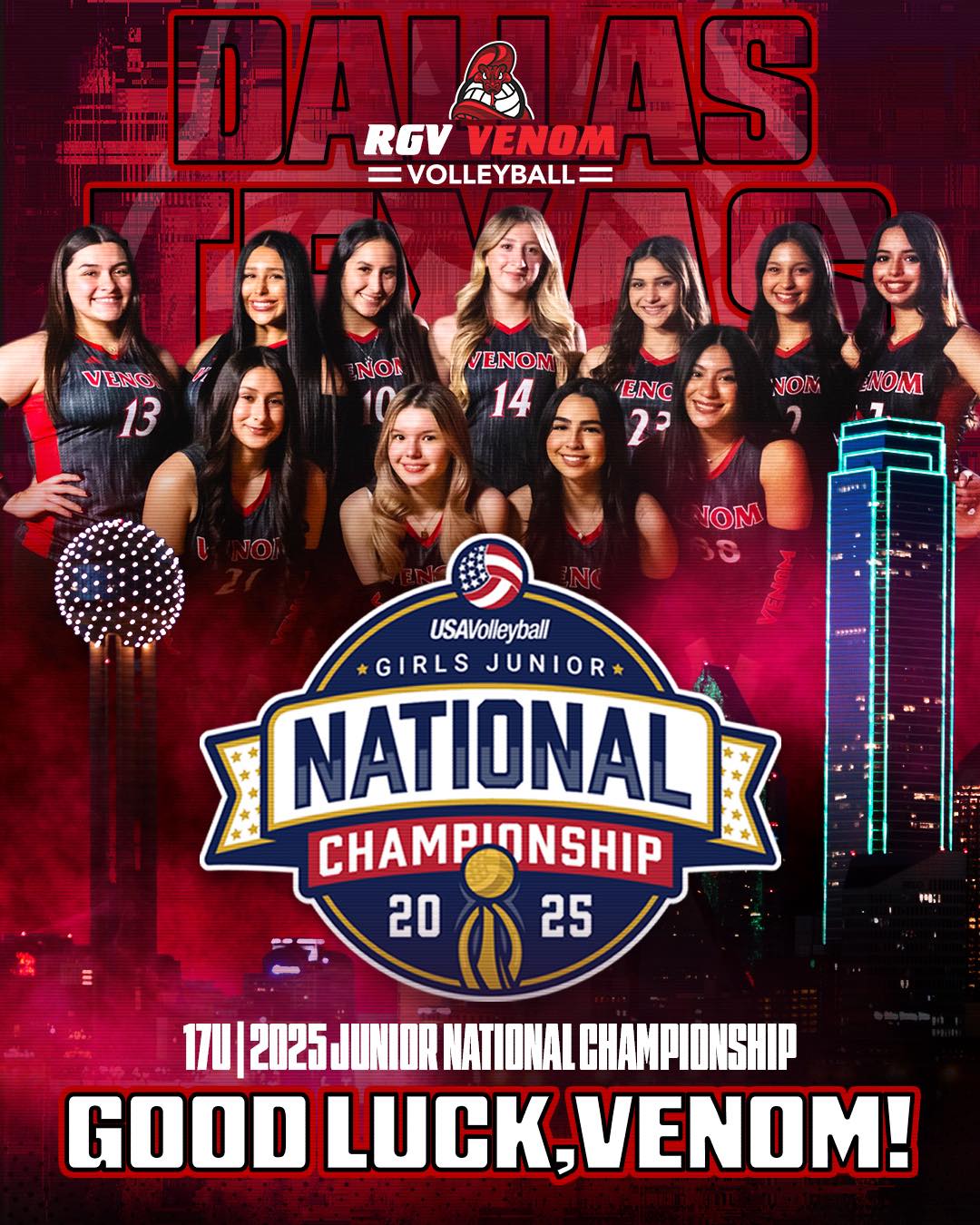 RGV - Wishing our Venom 17s team the best of luck as they head to ...