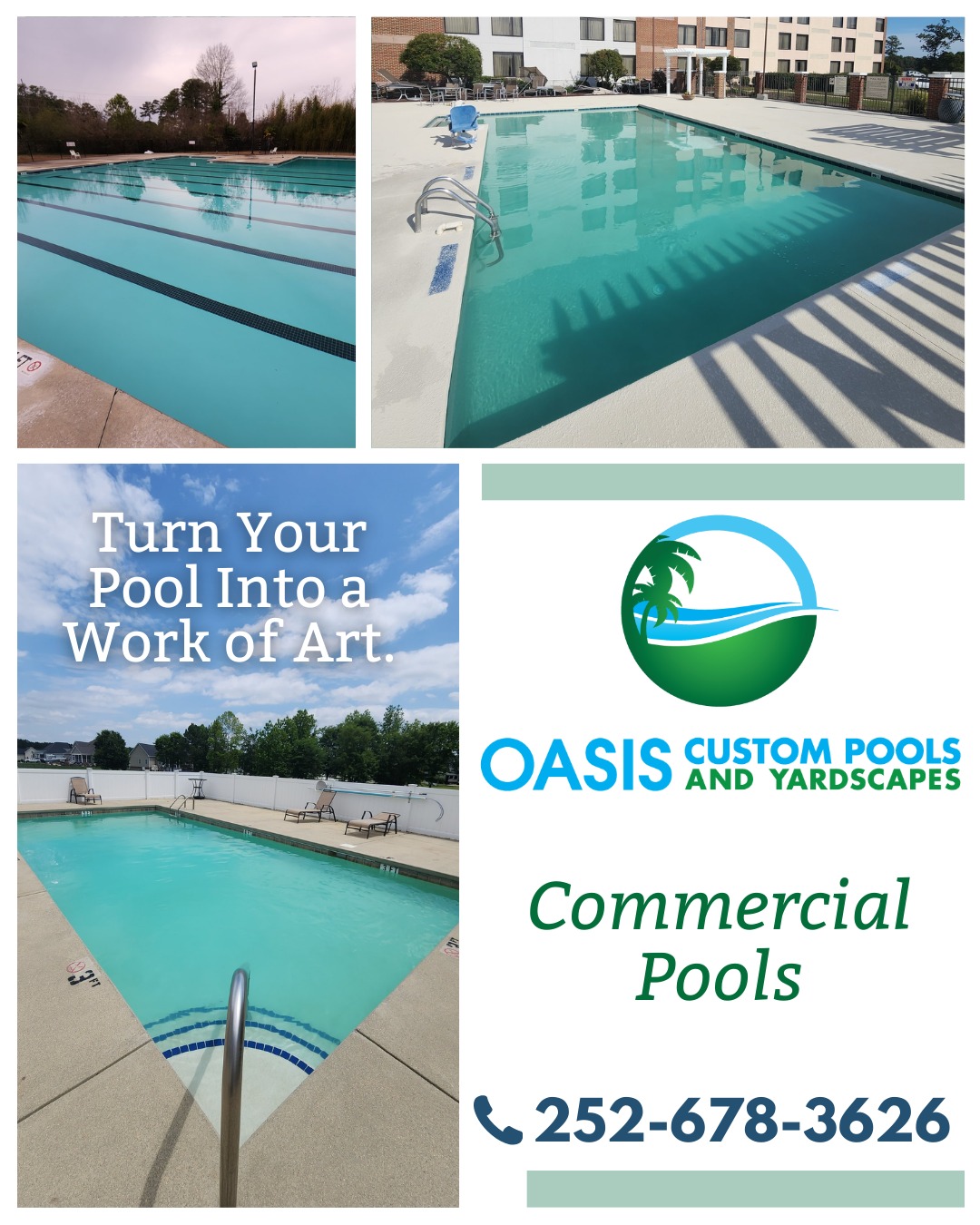 Oasis - Turn your pool into a work of art 💦 Oasis designs and builds ...