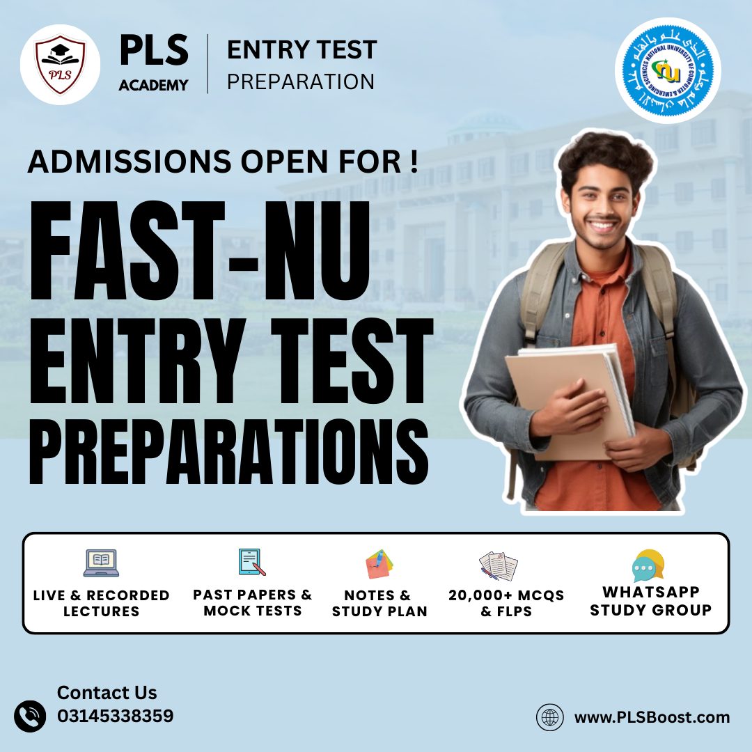 Pak - 🎓 FAST-NUCES Entry Test Preparation Session 2026 Crack the FAST ...
