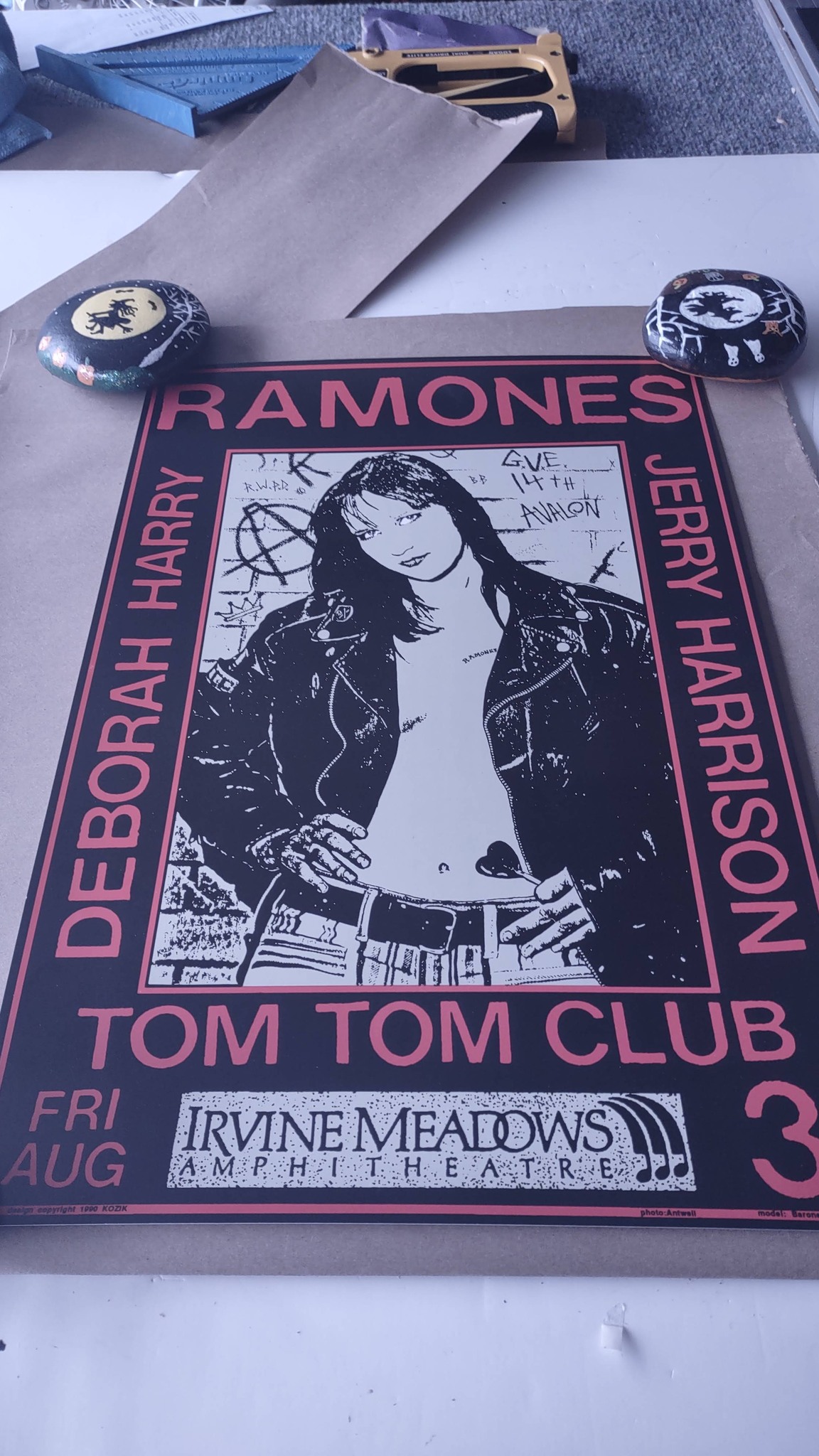 Frank Kozik's Red Hot Chili Peppers poster with Sharon