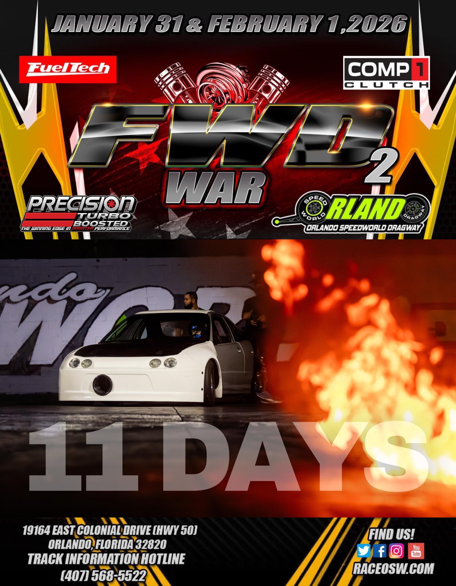 Orlando - 11 DAYS left until THE COMP1 Clutch FWD WAR 2 presented by ...