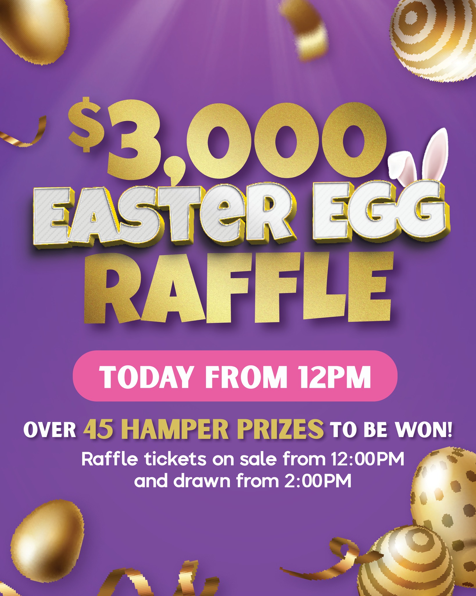 Orange - EASTER RAFFLES ARE HERE! 🎉 Join us for our MAJOR $3,000 Easter ...