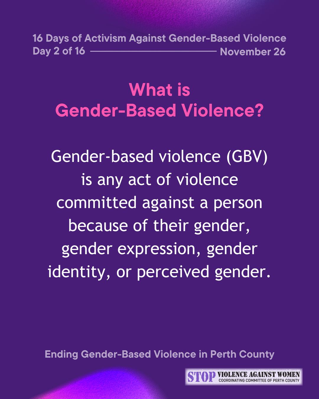 Town - What is gender-based violence (GBV)? GBV is a human rights ...