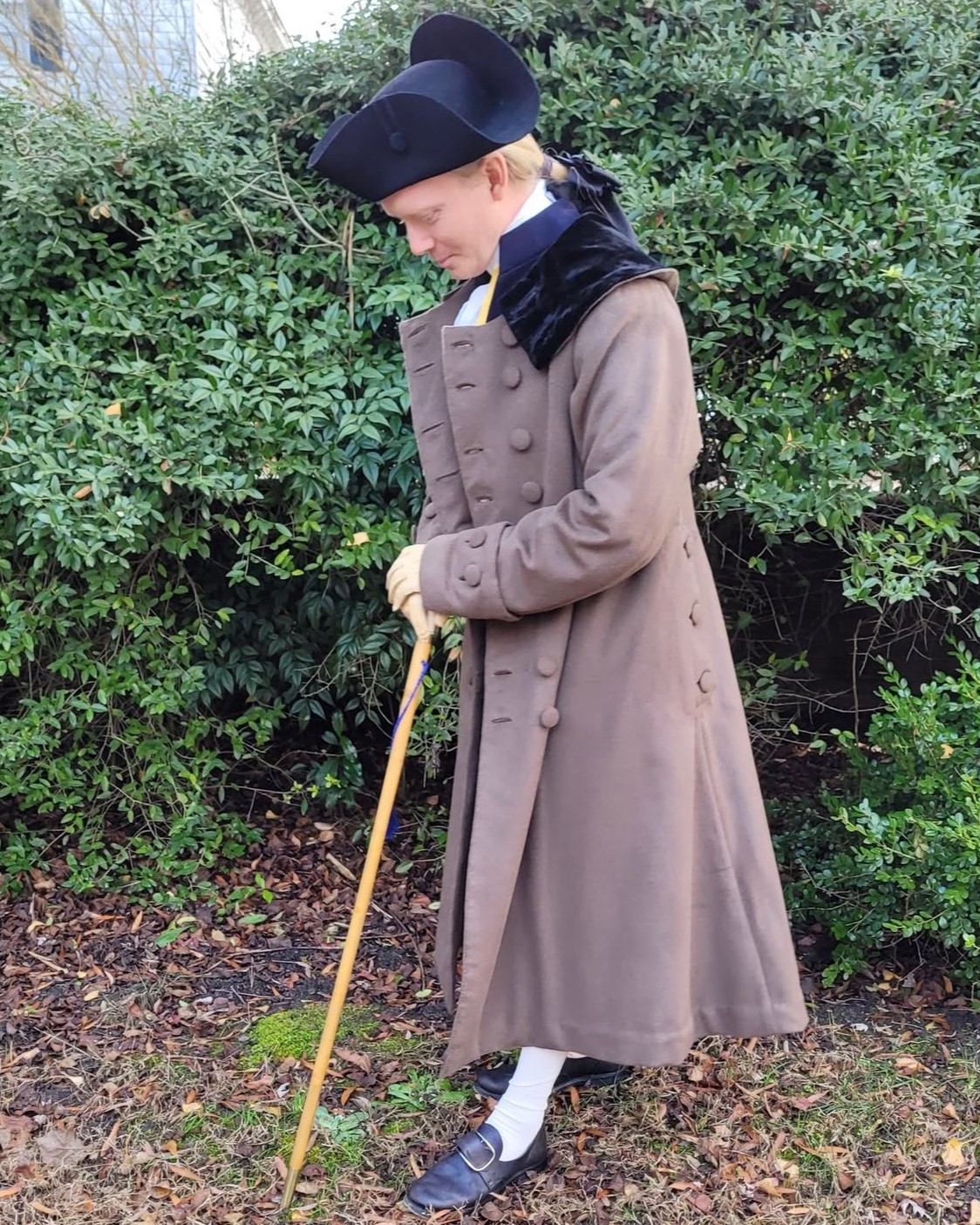 18th century sailor's coat made with coarse wool broadcloth
