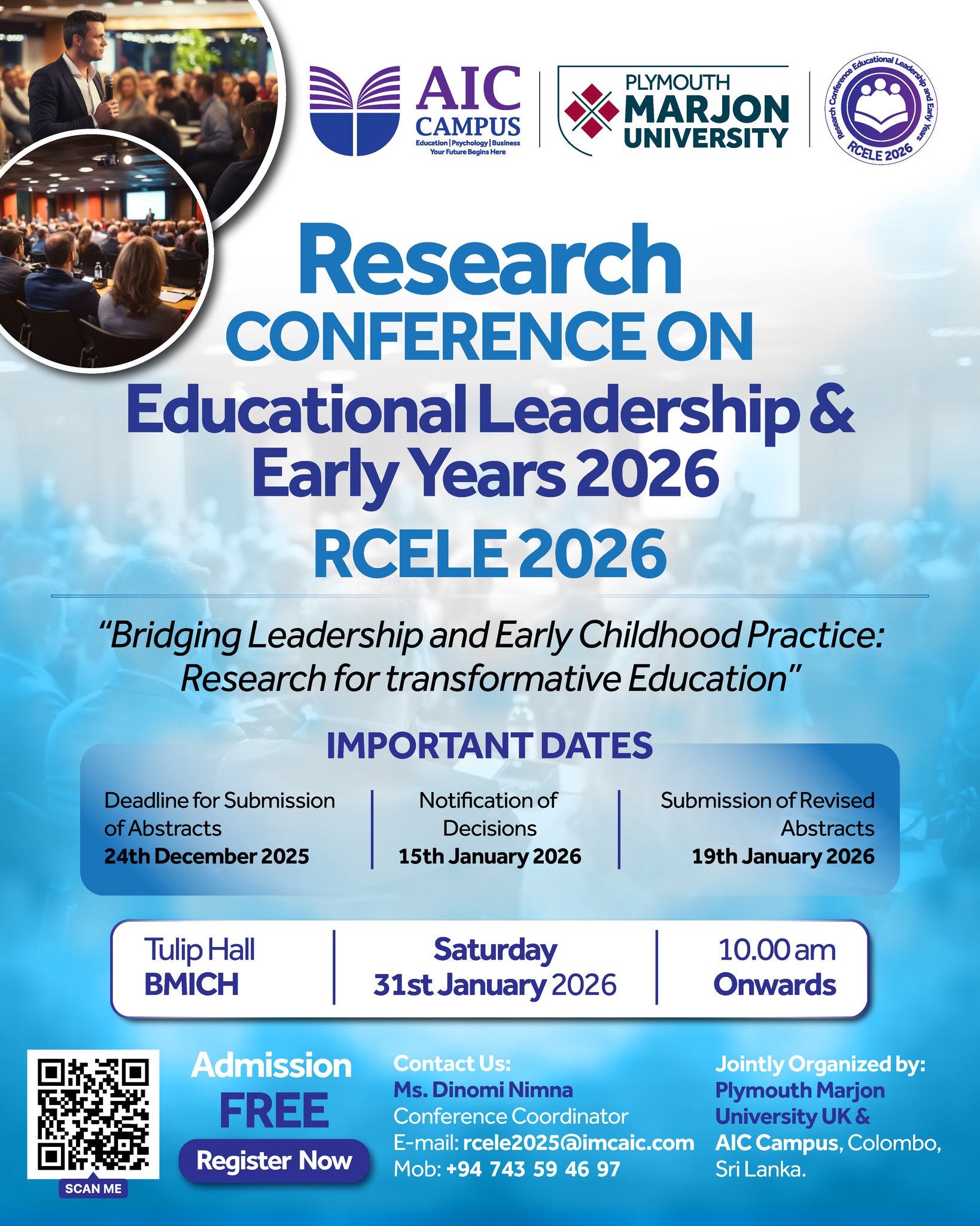 AIC - 📢 Join Us at the Research Conference on Educational Leadership ...