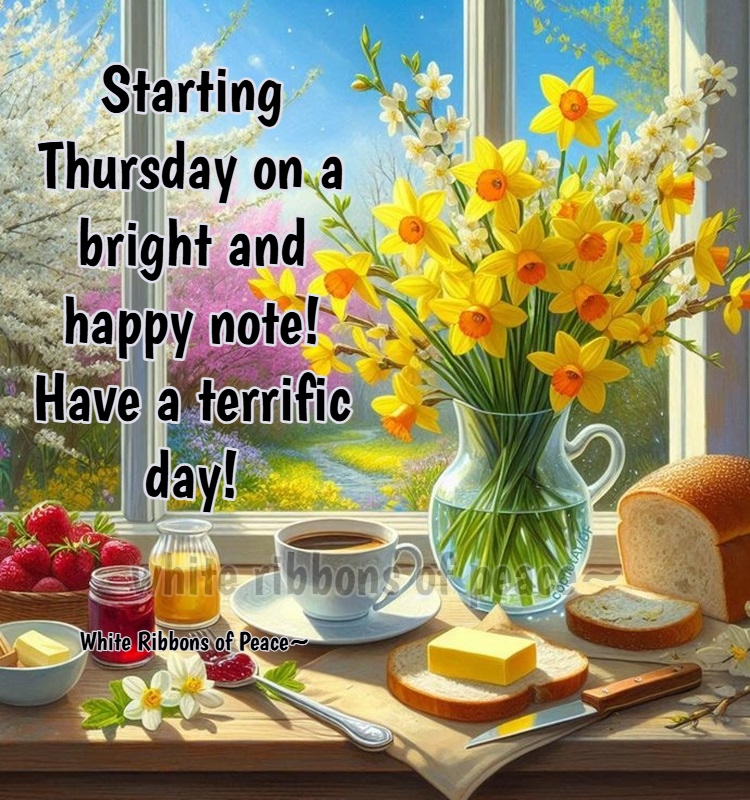 White - ⋆.ೃ࿔*:･ 🌸 Starting Thursday on a bright and happy note! Have a ...