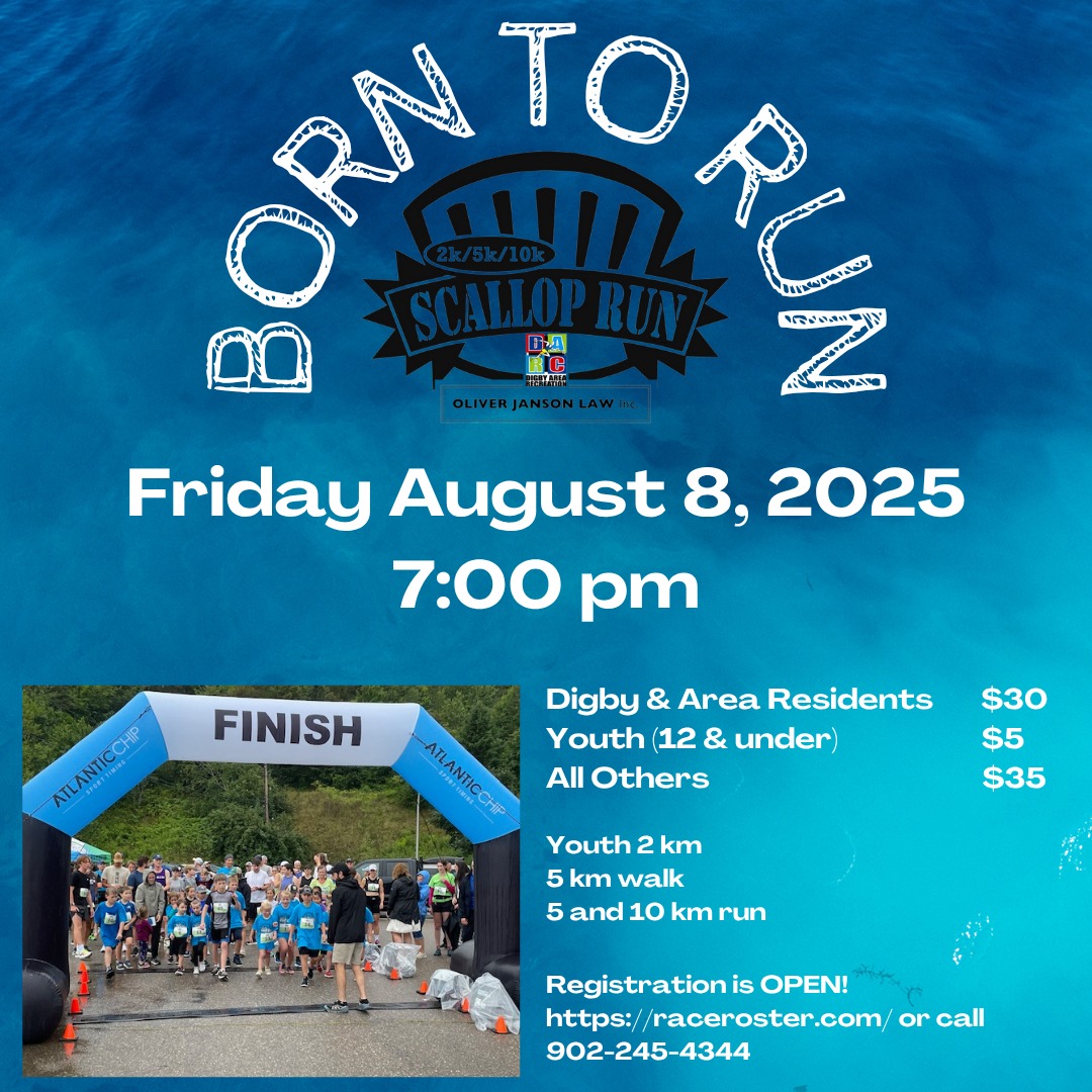 Digby - Registration is now OPEN for the annual Scallop Days Fun Run ...