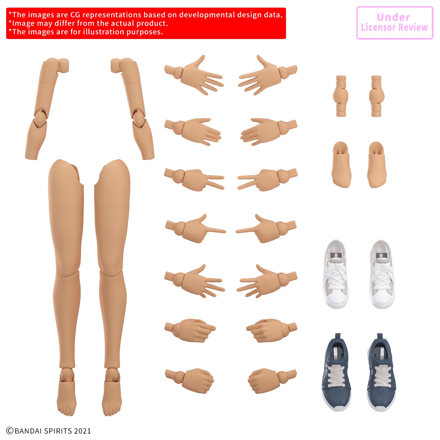 30MS OB-07 Option Body Parts Arm & Leg Parts (Color A) | Bandai