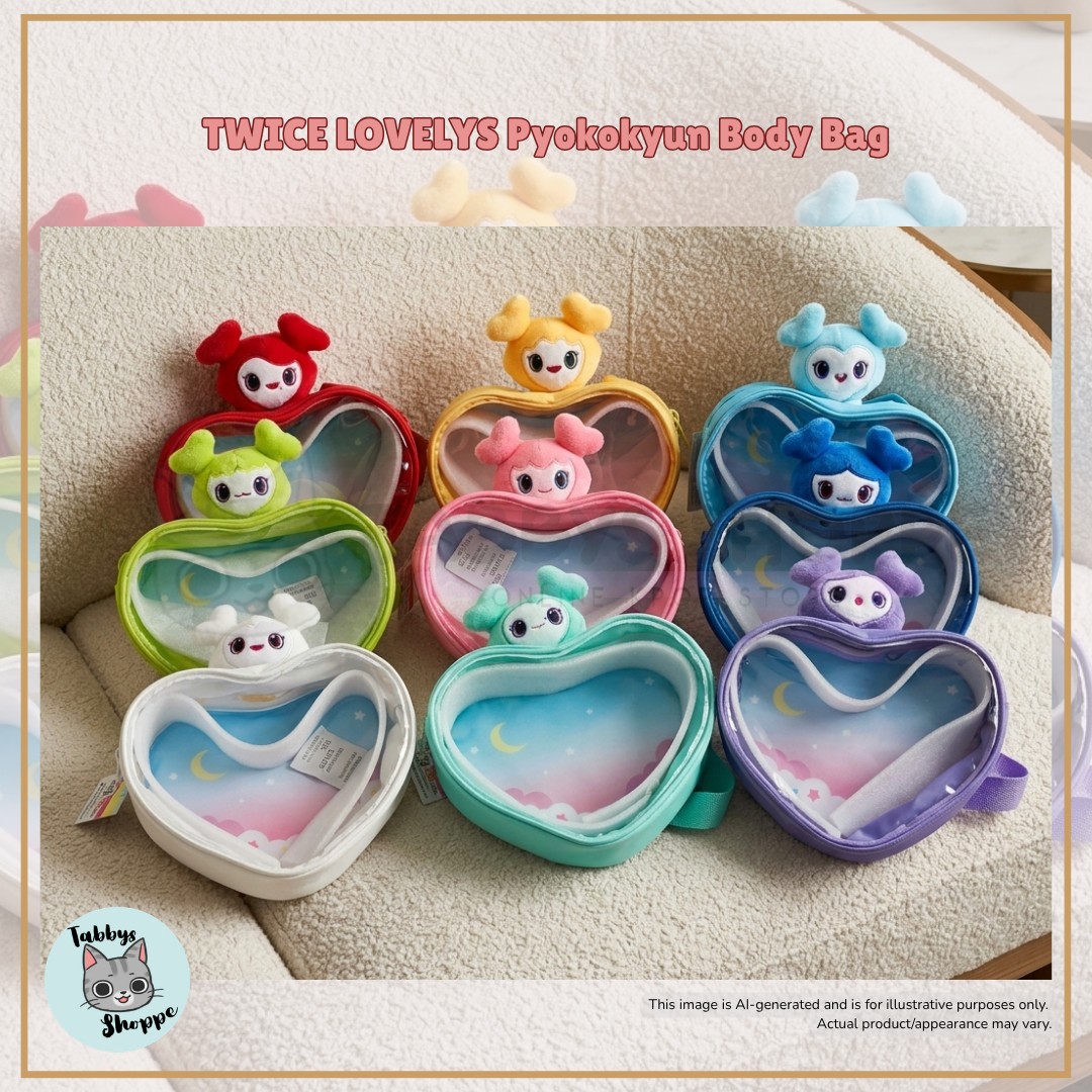 🍭TWICE LOVELYS Plushie Pasabuy 🎁TWICE Lovelys Pyokokyun Body Bag