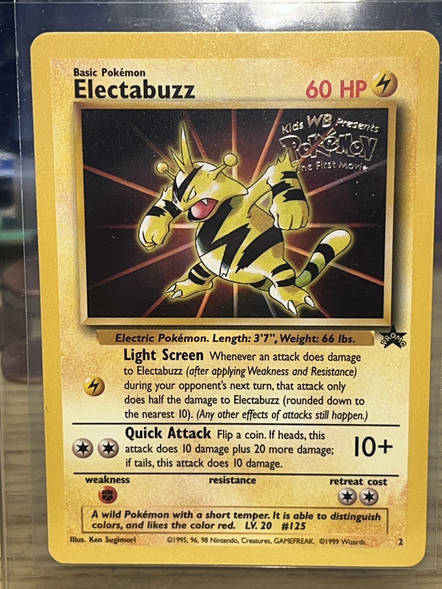 1999 pokemon movie promo cards Game - Pikachu - Stamped Movie #4 Captured in a crystal Value of 1999 Pokemon black