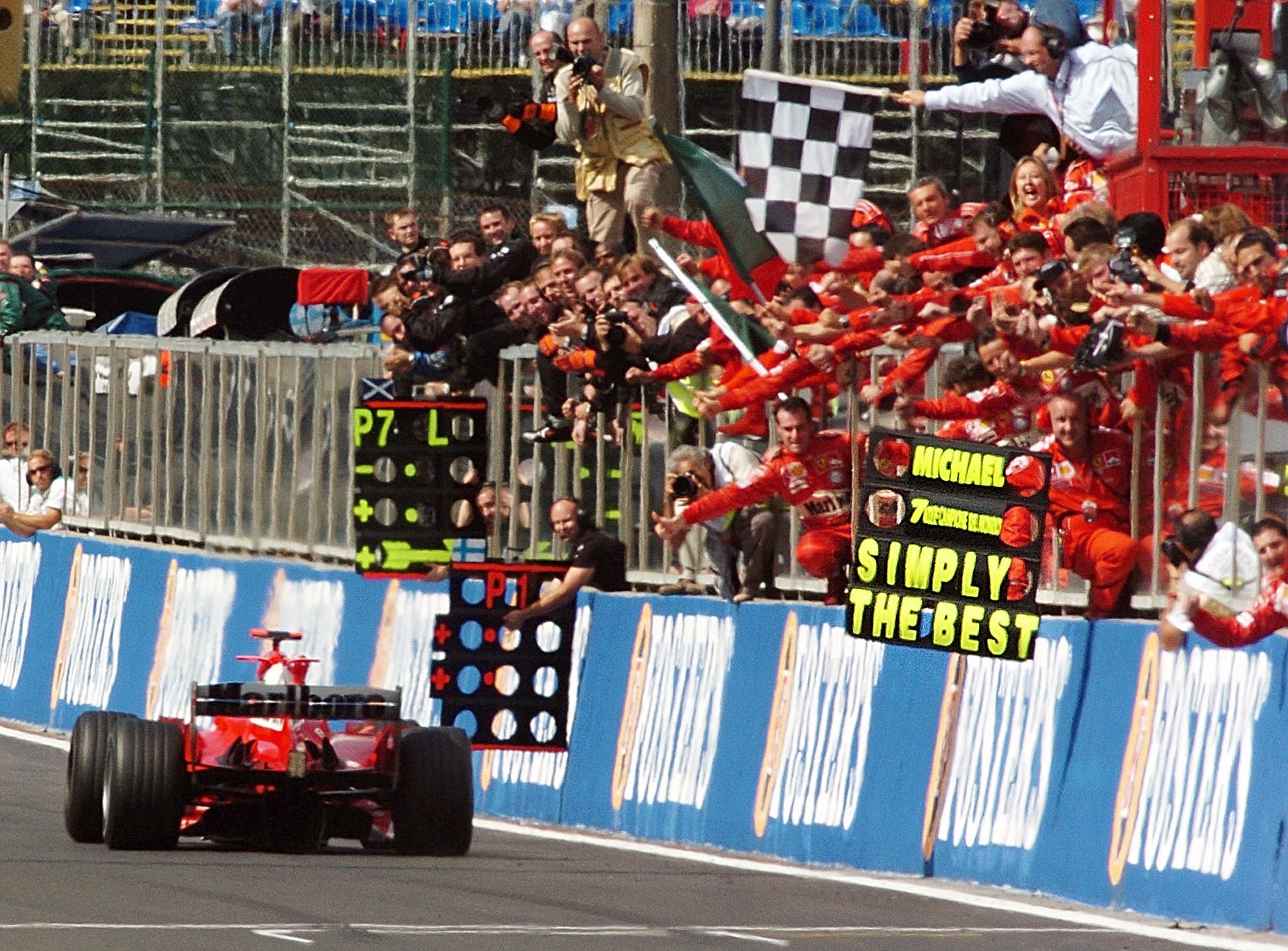SIMPLY THE BEST #OTD 2004 in Spa, Michael secures his 7th world