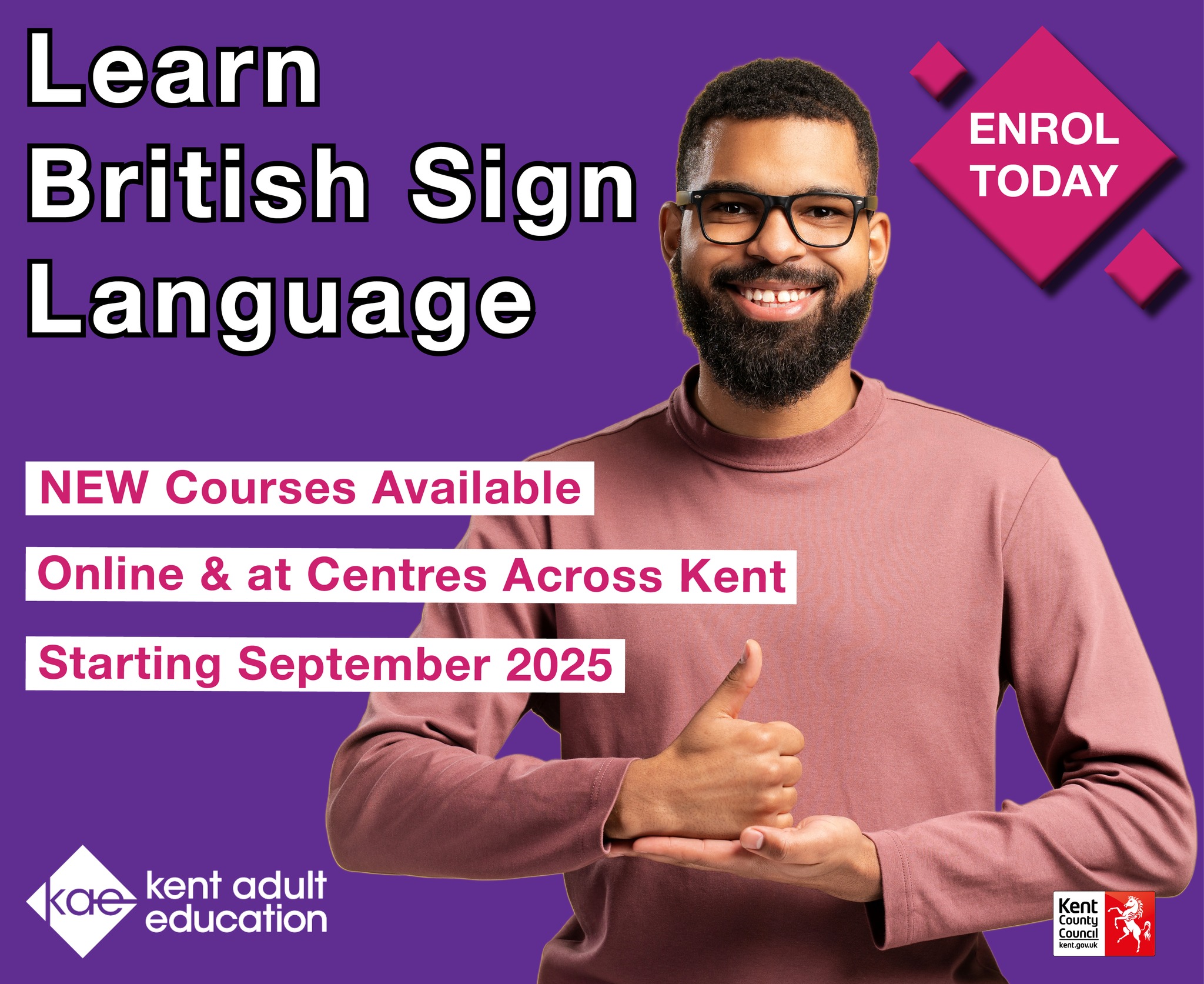 👐 Learn British Sign Language in... - Kent Adult Education | Facebook