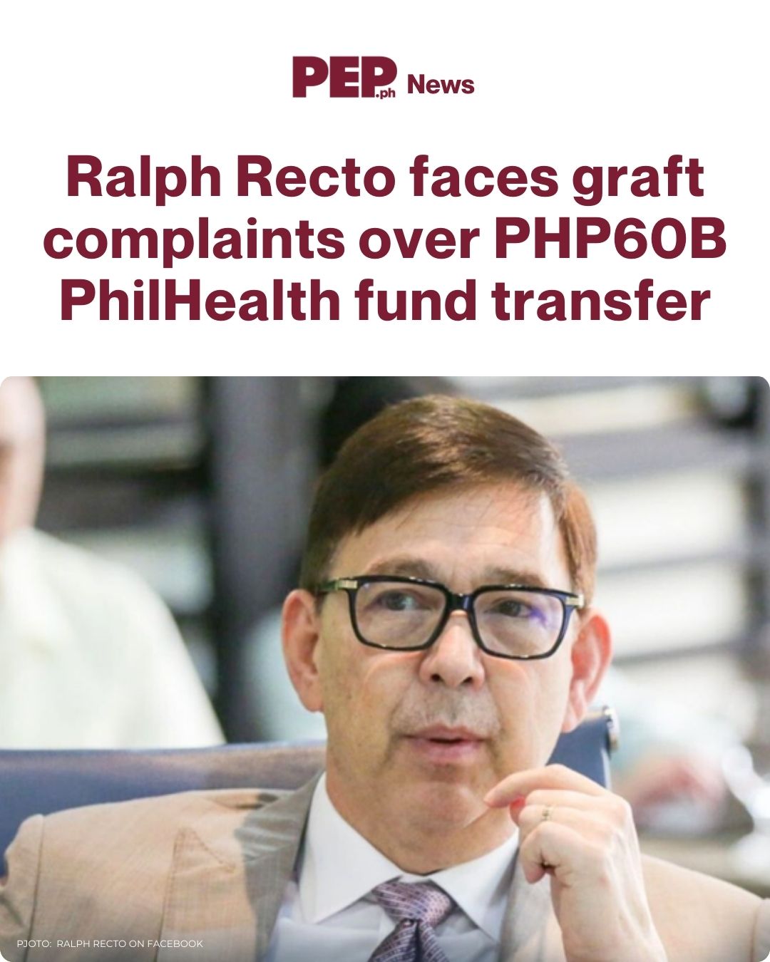 pep.ph - Executive Secretary Ralph Recto is facing... | Facebook