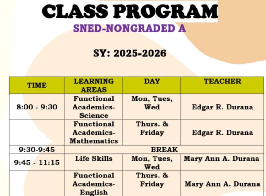 📢 CLASS... - DepEd Tayo Don Jose M. Ynares Sr. MNHS - Rizal | Facebook