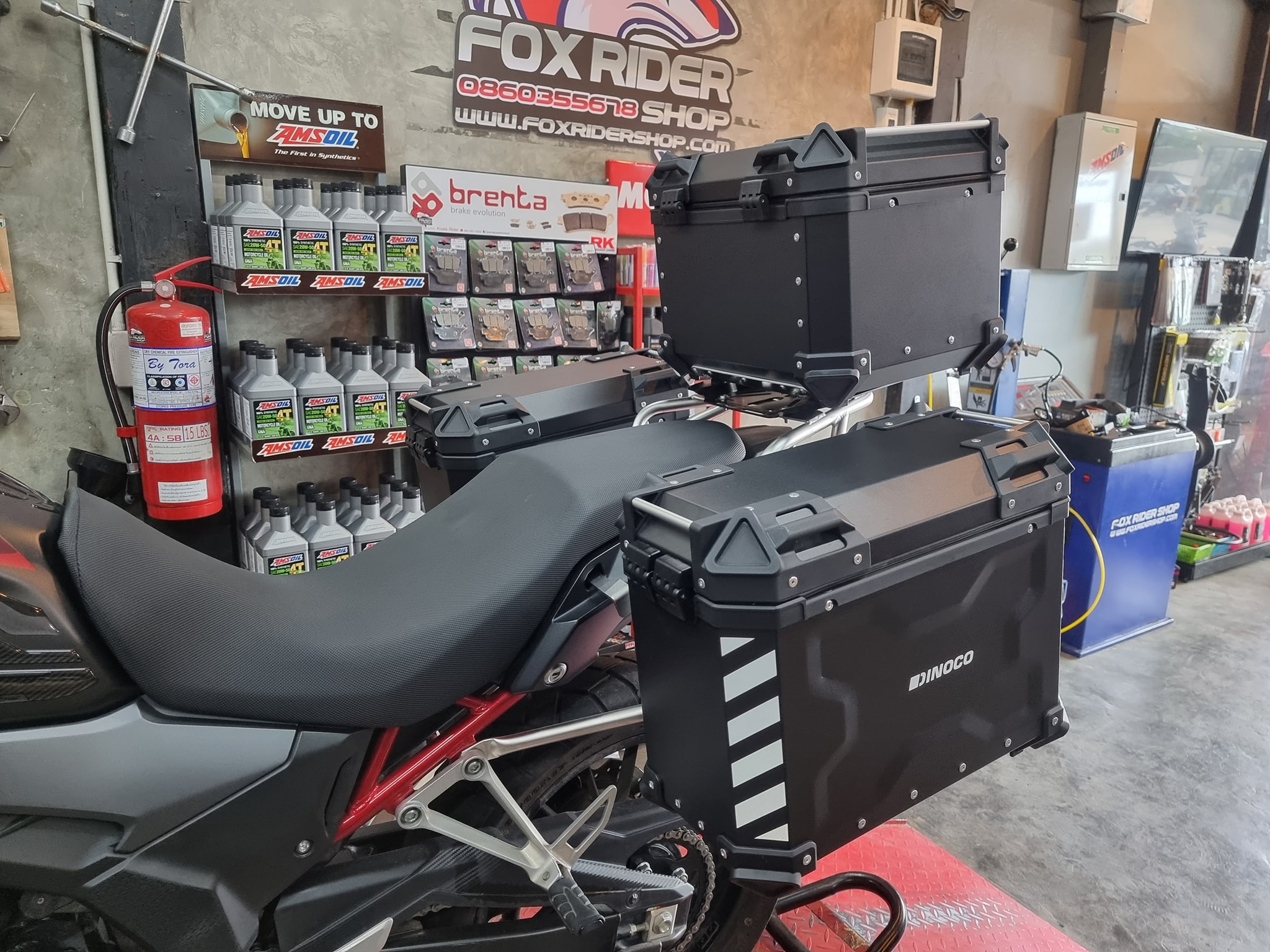 Fox Rider Shop - 🦊 CB500X ติดตั้งชุดปี๊บอลูมิเนียม 3...