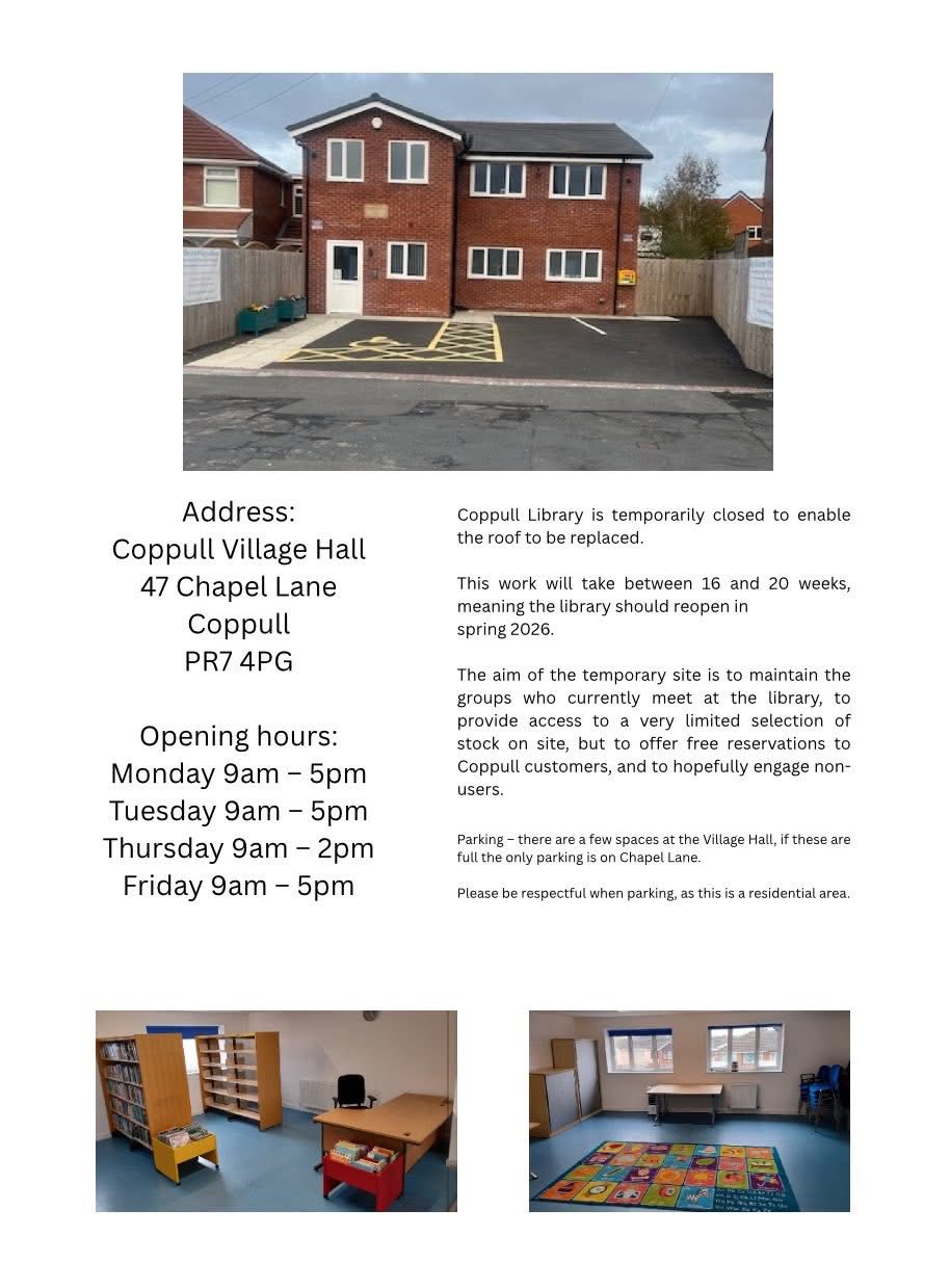 Friends Of Coppull Library | Coppull