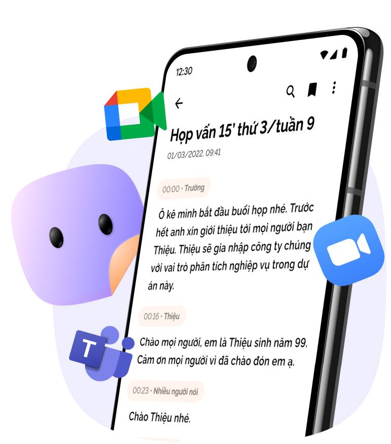 Memobot - Chuyển âm thanh thành văn bản AI | Hanoi
