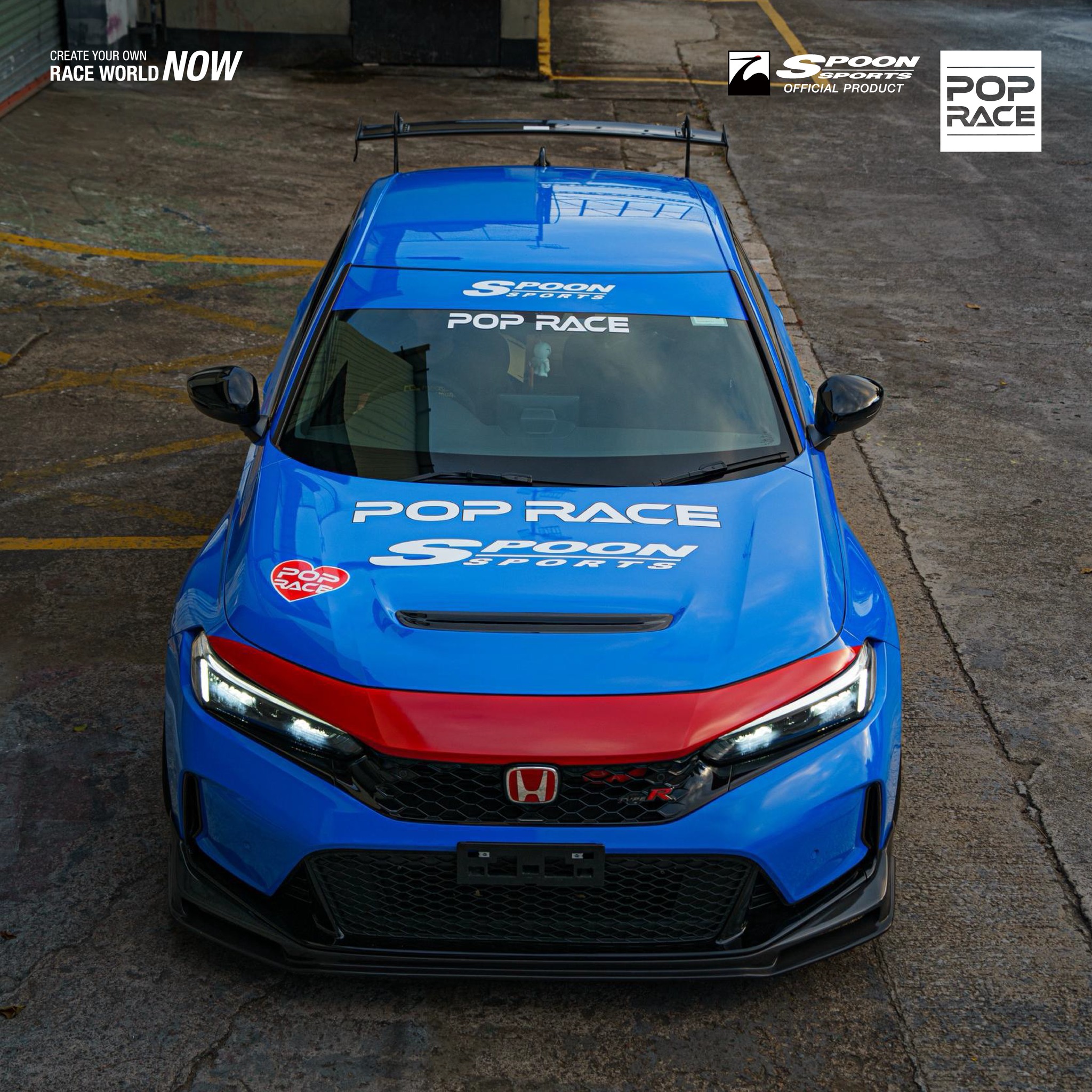 POP RACE Spoon Civic Type-R FL5 (PR64-469) | 2025 Hong Kong Tokyo