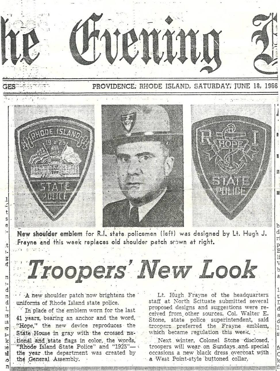 Article dated June 18, 1966... - Rhode Island State Police