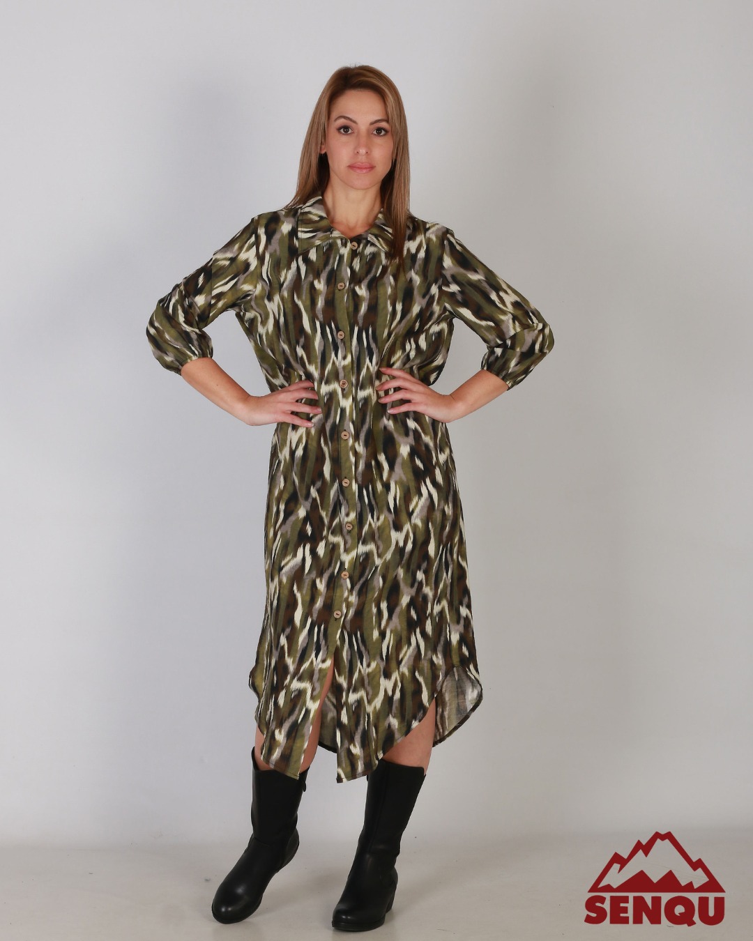 SENQU - Our Ladies Shirtdress is printed perfection and at just R199.95 ...