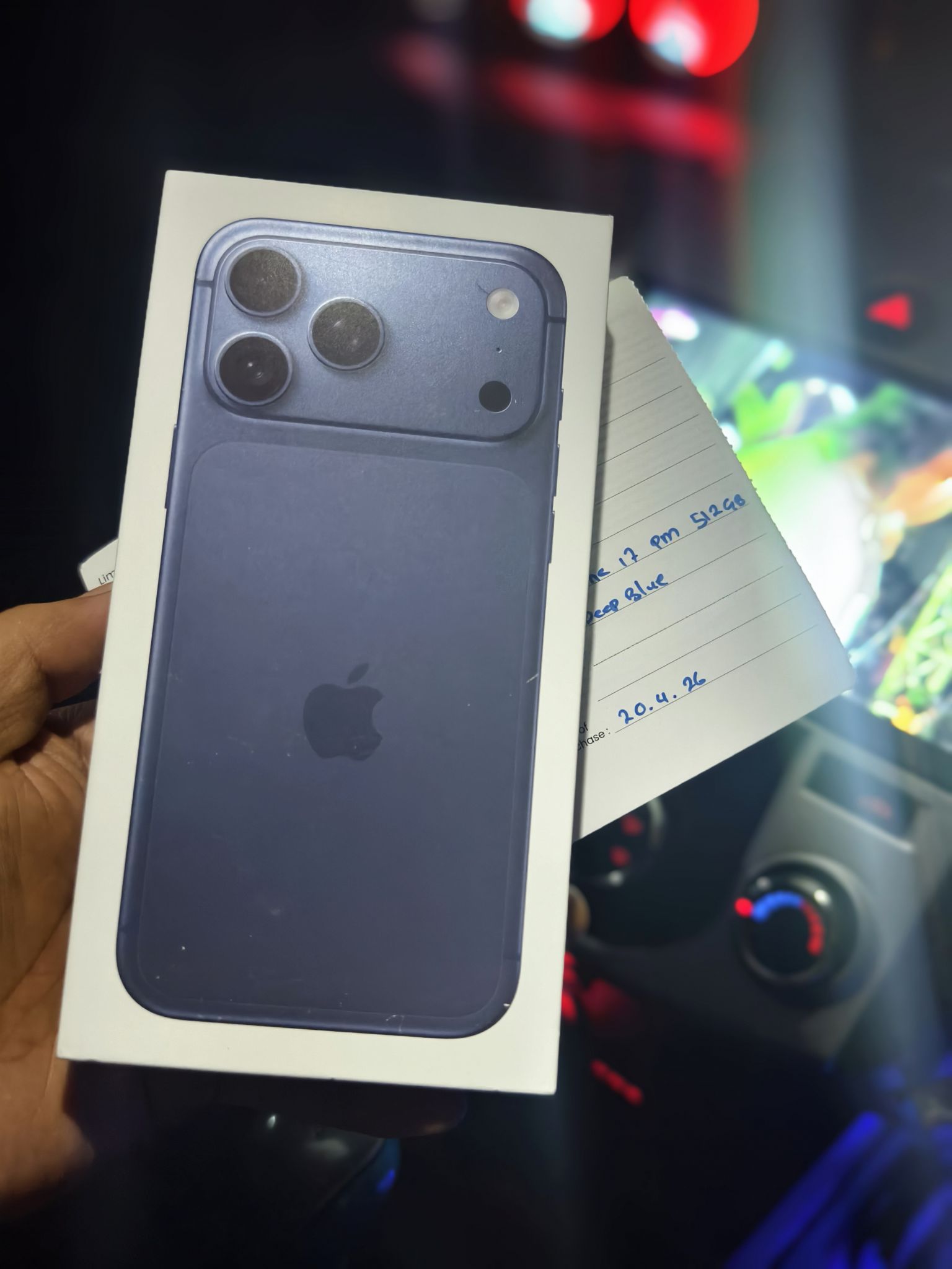 iphone 17 pro max 512 gb deep blue brand new & sealed local 