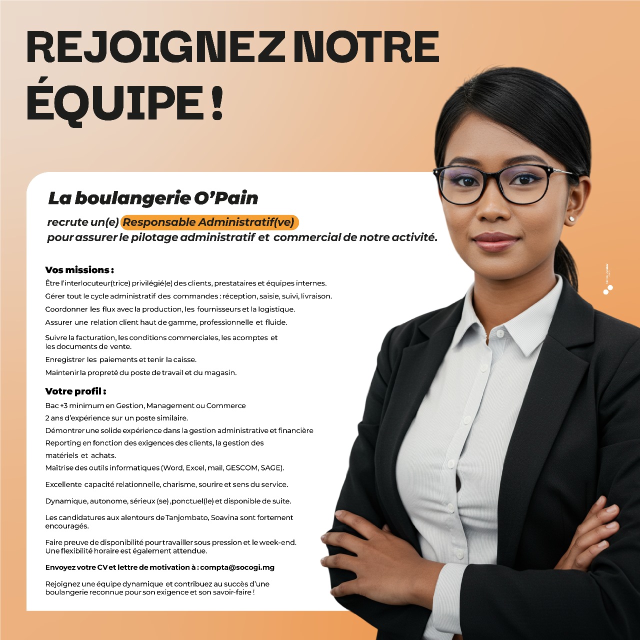O'Pain - Vous êtes passionné(e) par la gestion et le contact client ...