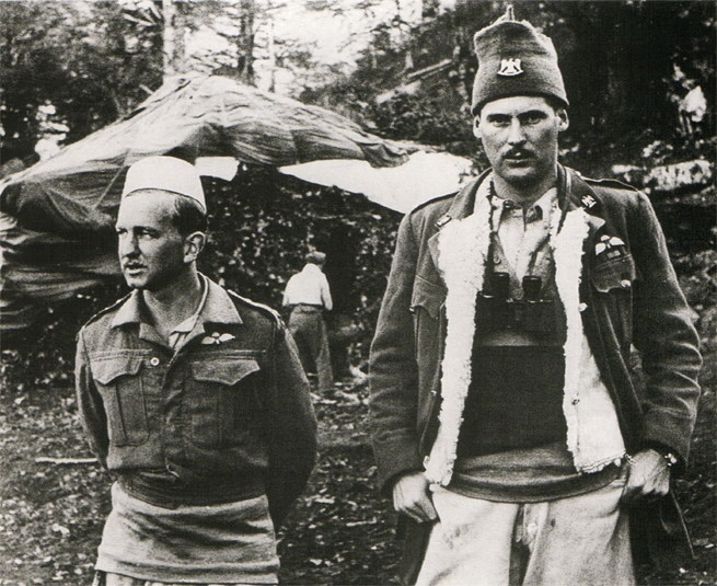 WWII - SOE Officers Lt. Col. Neil McLean (right) and Major David Smiley ...