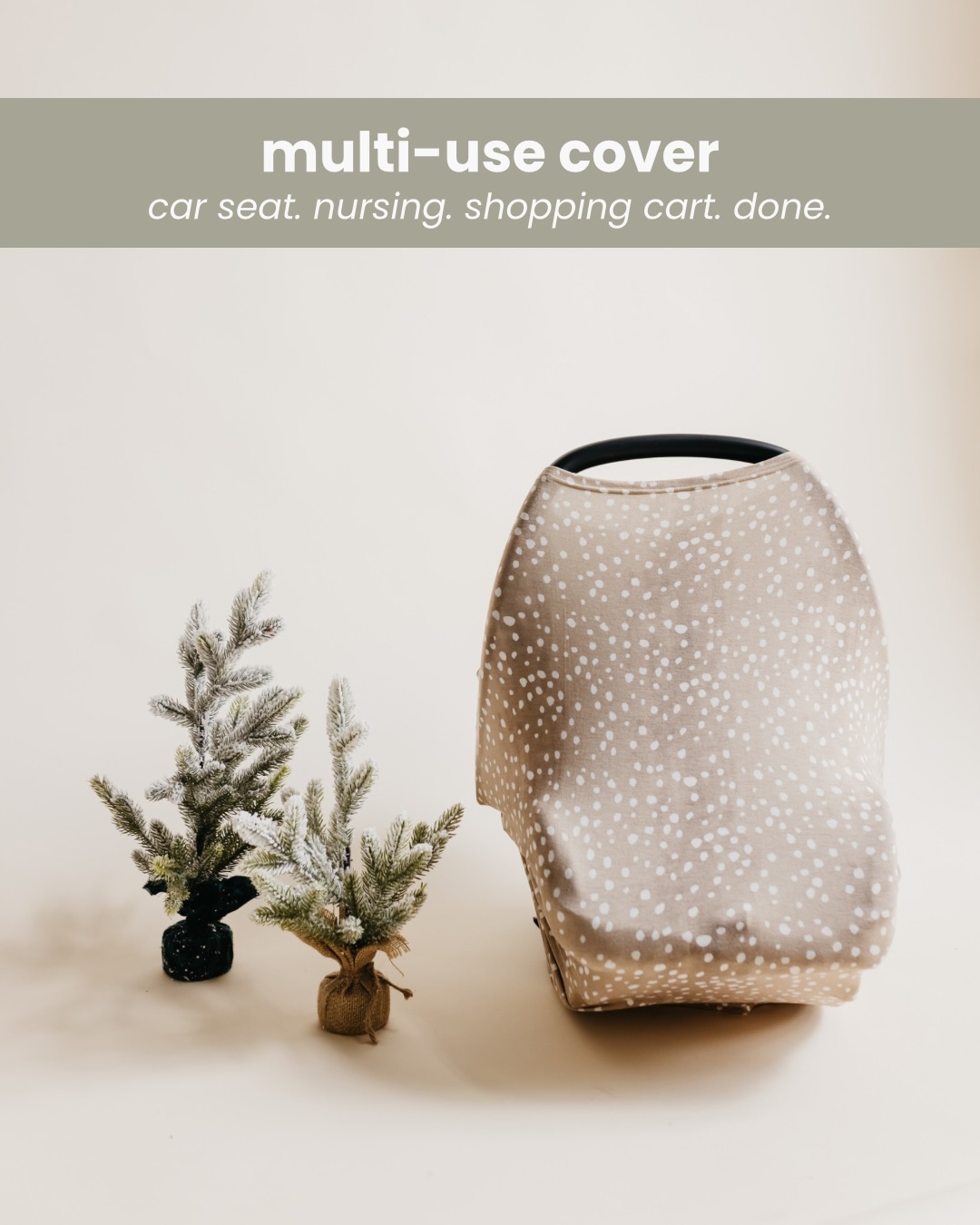 Copper Pearl 5-in-1 Baby Cover - Car Seat Canopy, Nursing Cover, Shopping Cart Cover, High Chair Cover & Scarf
