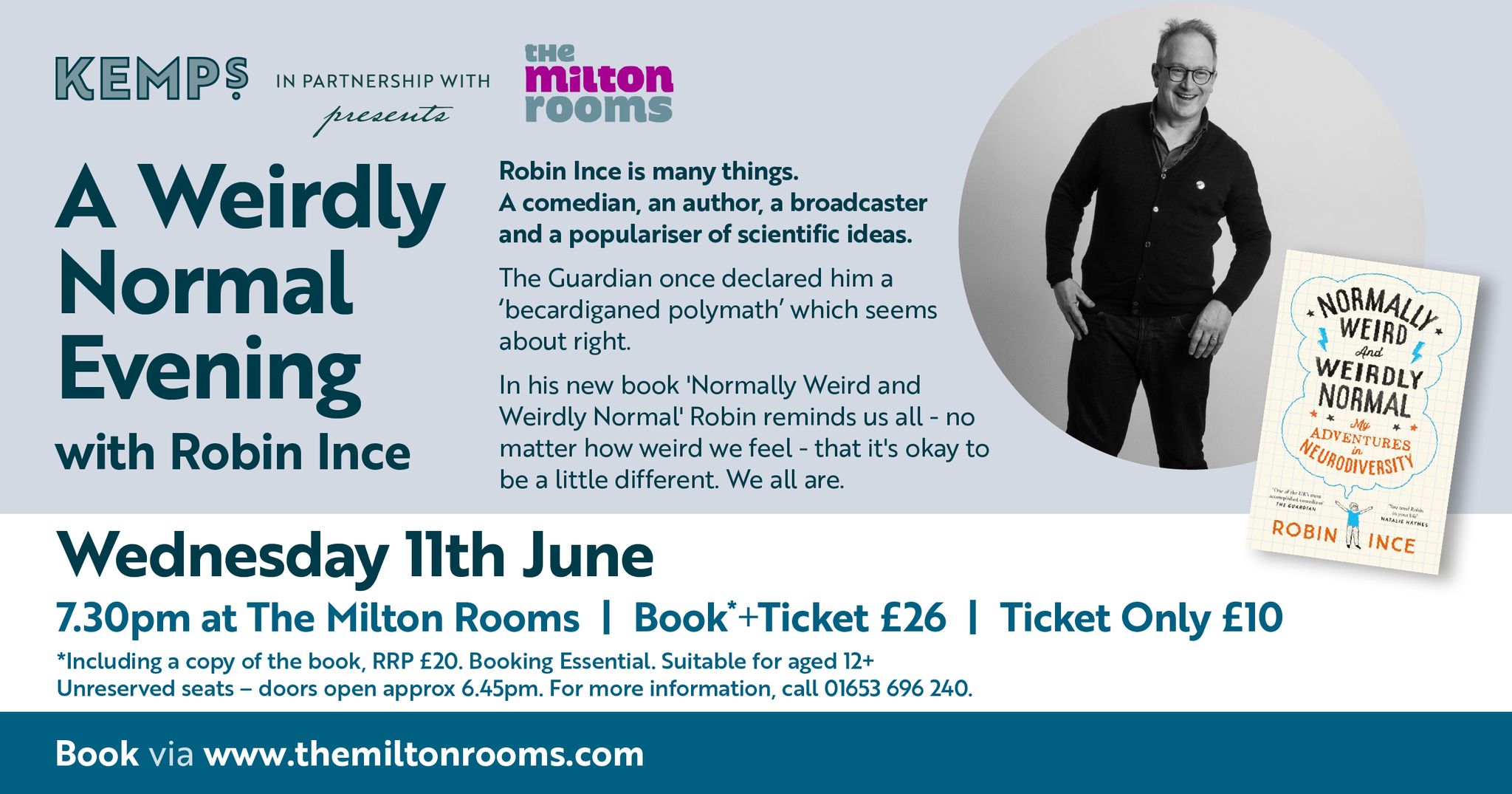 The Milton - Robin Ince, in association with Kemps General Store ...