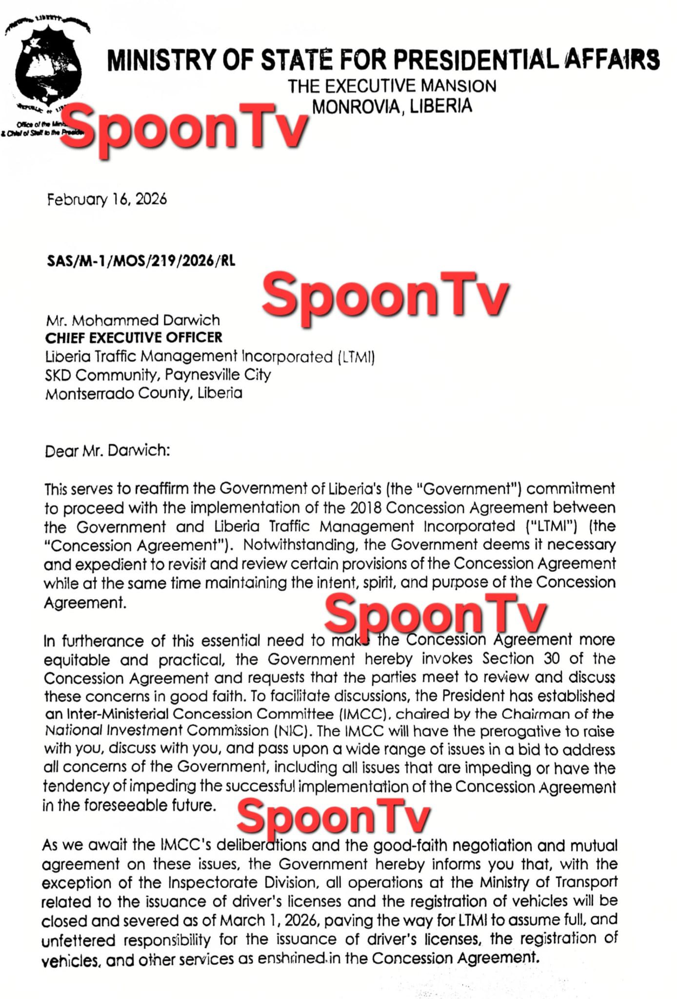 SPOON TV LIVE - Government Moves to Rewrite LTMI Deal as... | Facebook