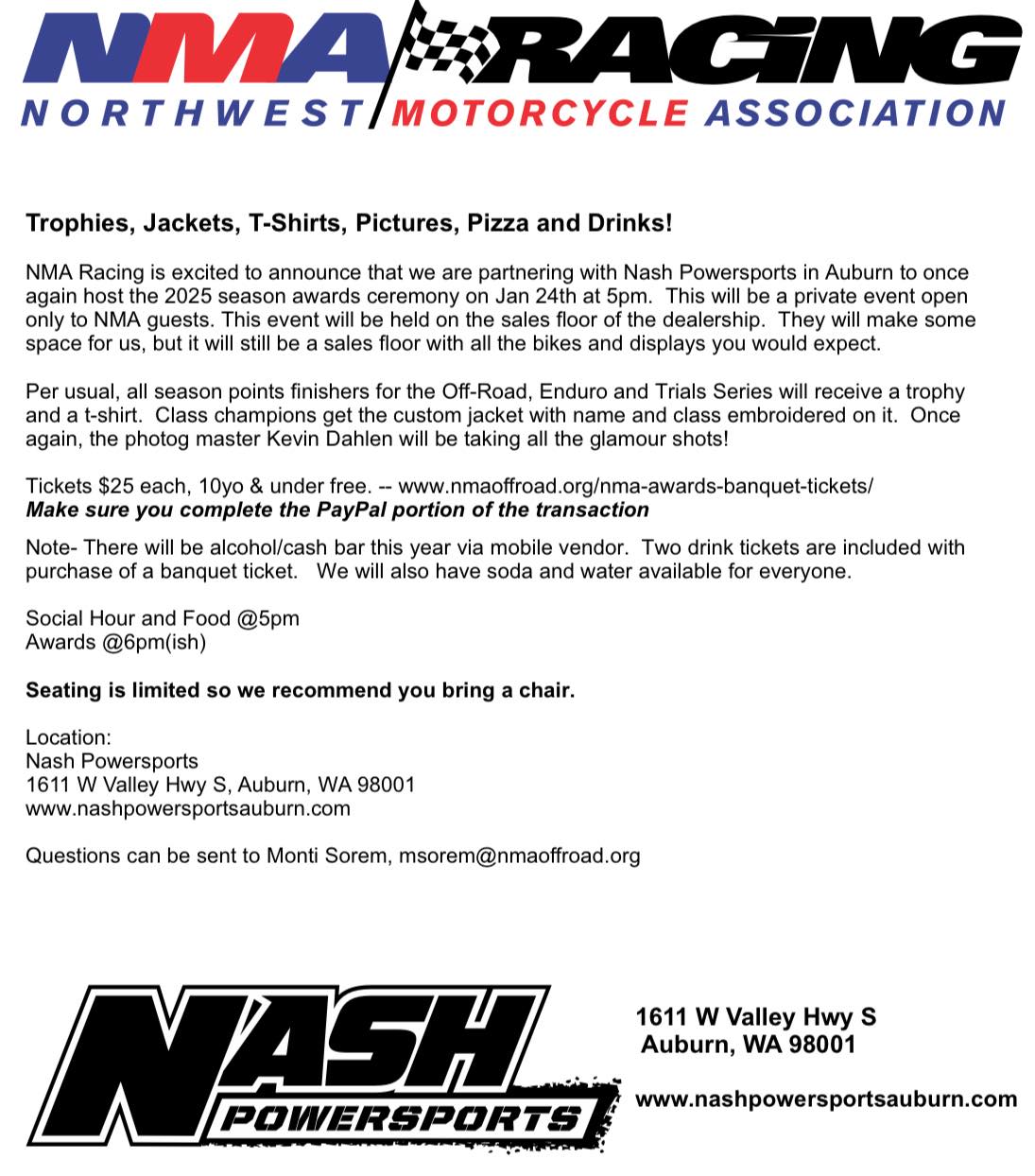 NMA Racing - Race Fam! Mark your calendars for the 2025... | Facebook