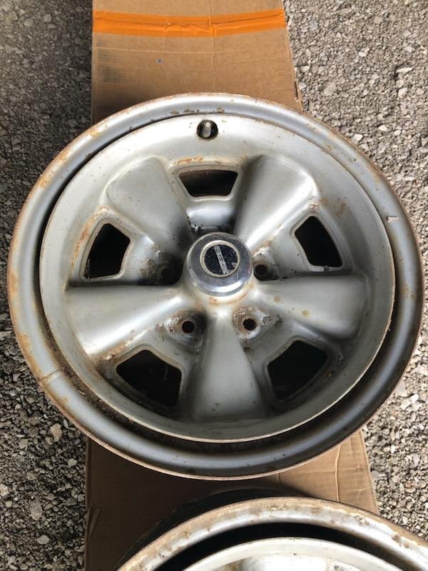 4 USED JJ CODE CHEVY CAMARO FACTORY RALLY STEEL WHEELS - Car Wheels ...