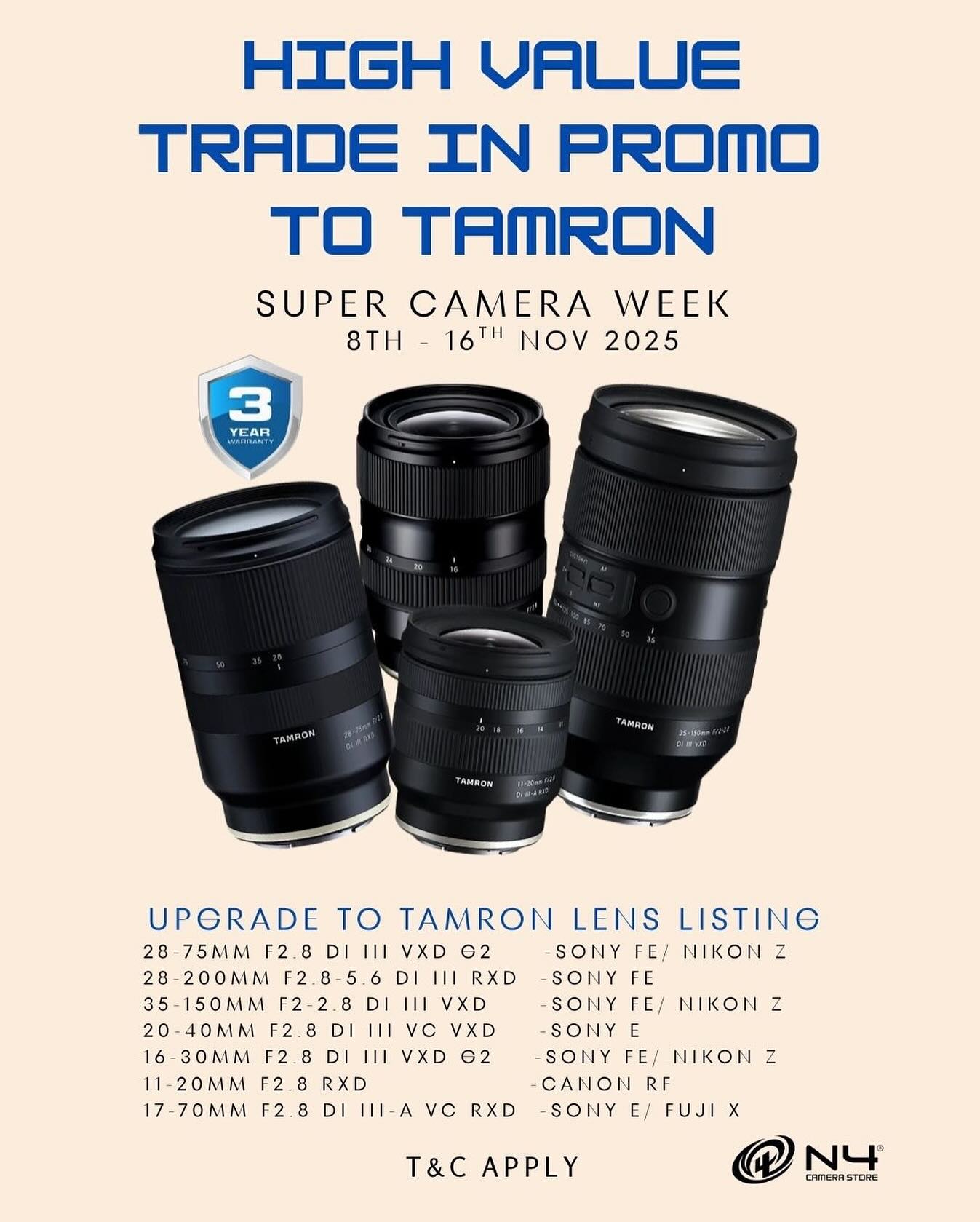 N4 - 📸 SUPER CAMERA WEEK IS HERE! 🎉 Trade in your old lens and upgrade ...