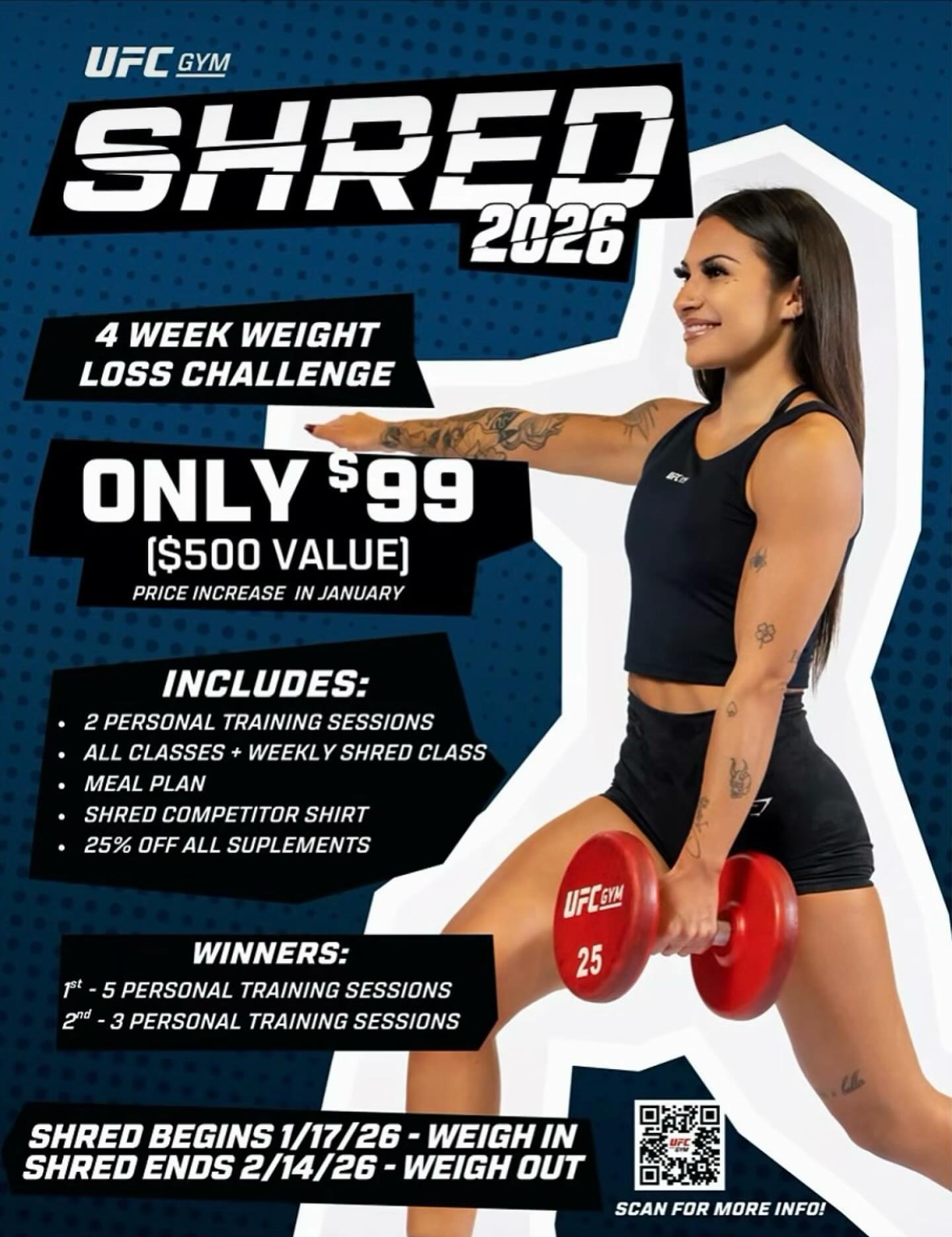 UFC - Start Strong 💪🏻 in 2026 with our Shred Challenge! Get a jump ...