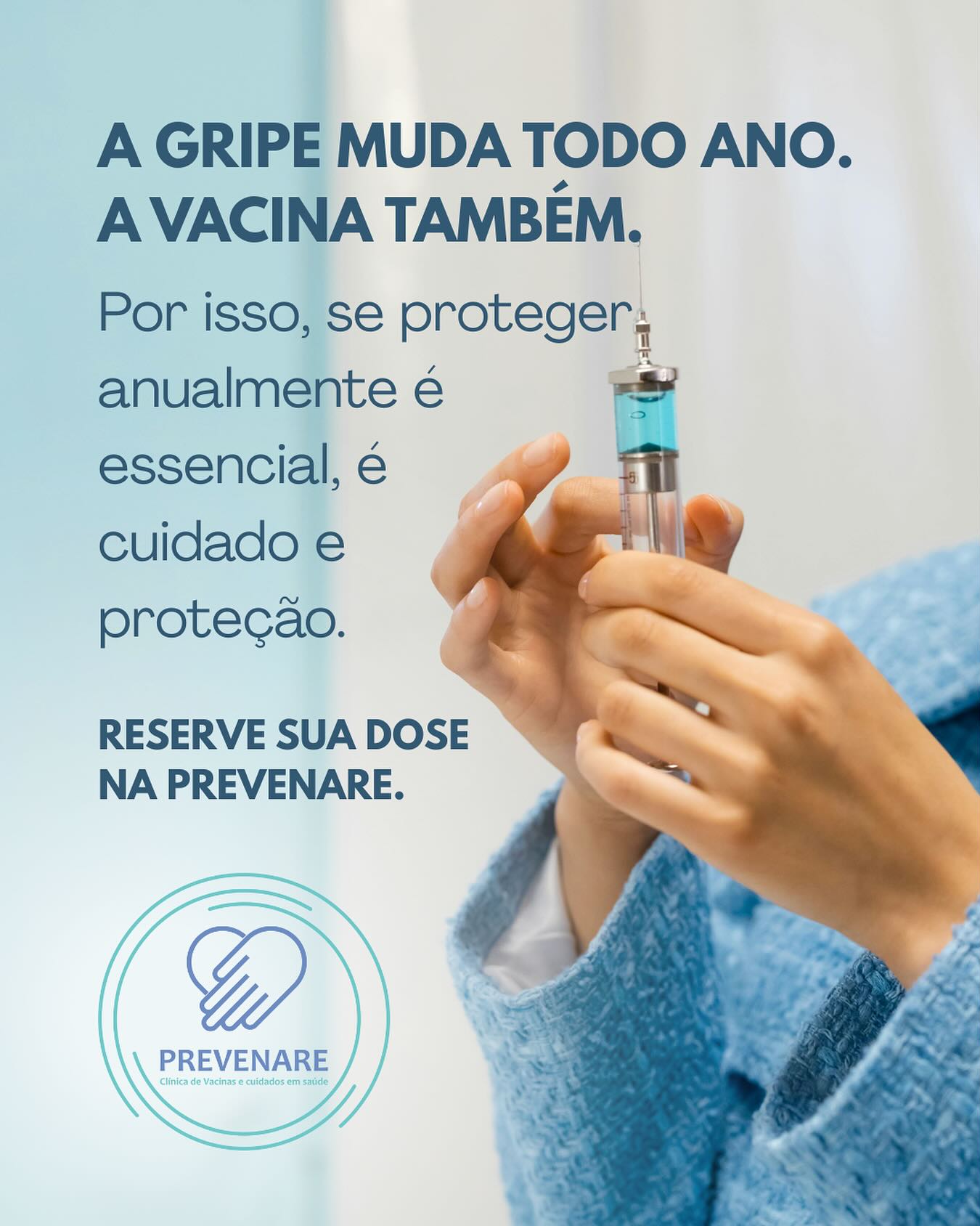 Prevenare - 🦠 A gripe se transforma a cada ano e a vacina também. 💉 Por ...
