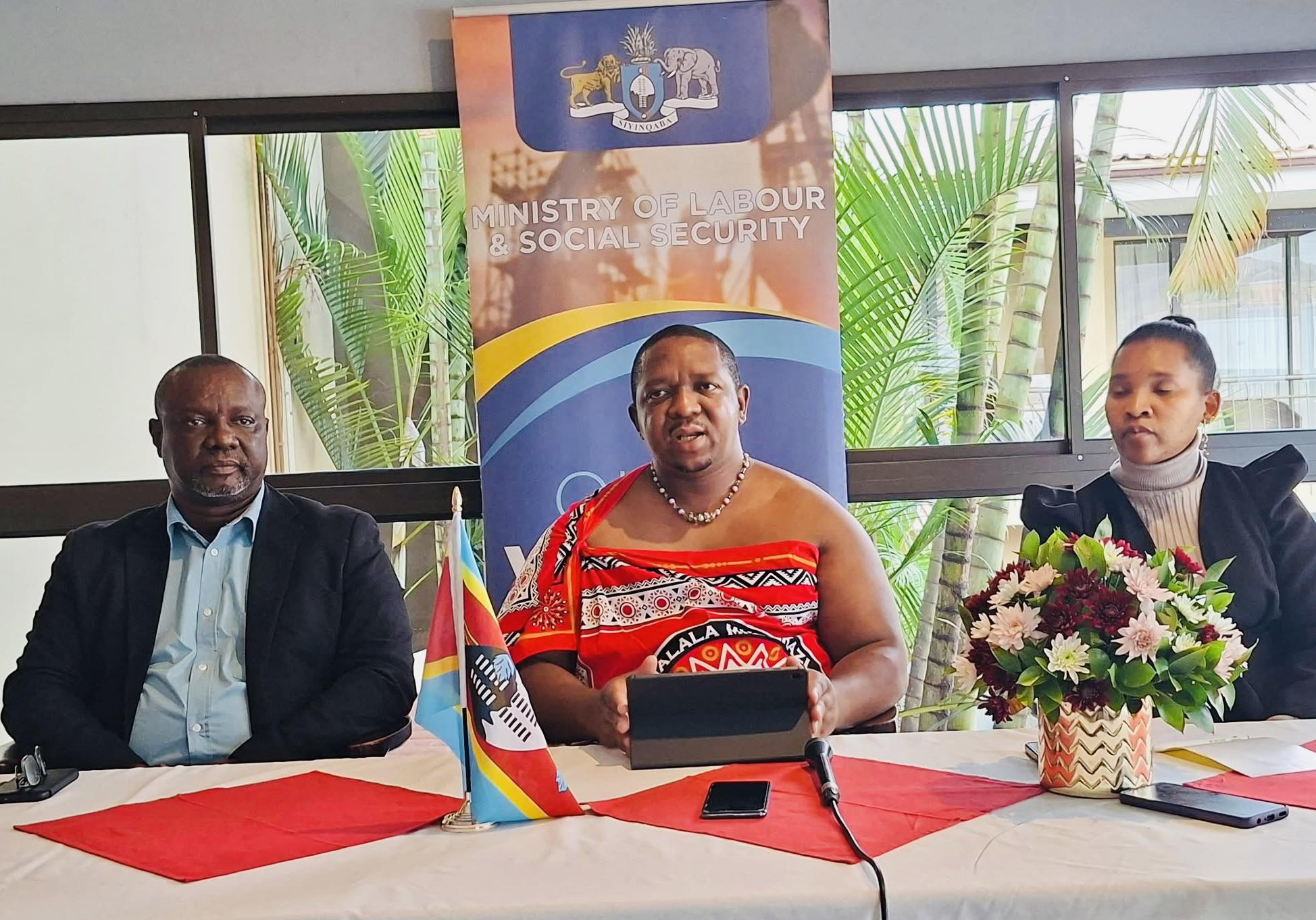 Swaziland - Labour and Social Security Minister Phila Buthelezi ...
