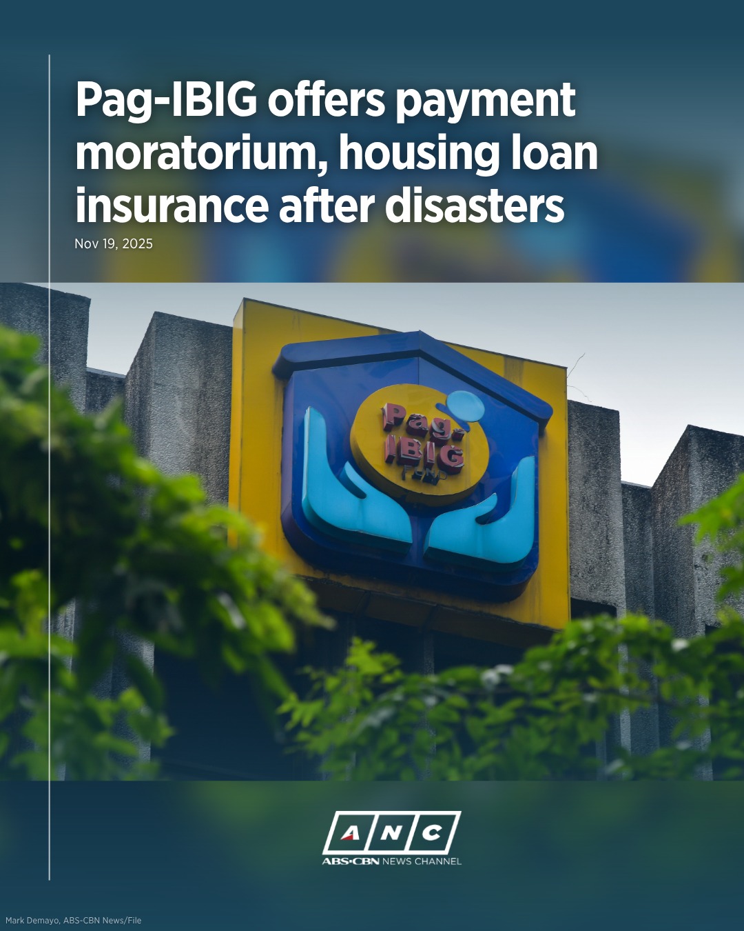 ANC - Pag-IBIG Fund has announced a one-month payment moratorium and ...