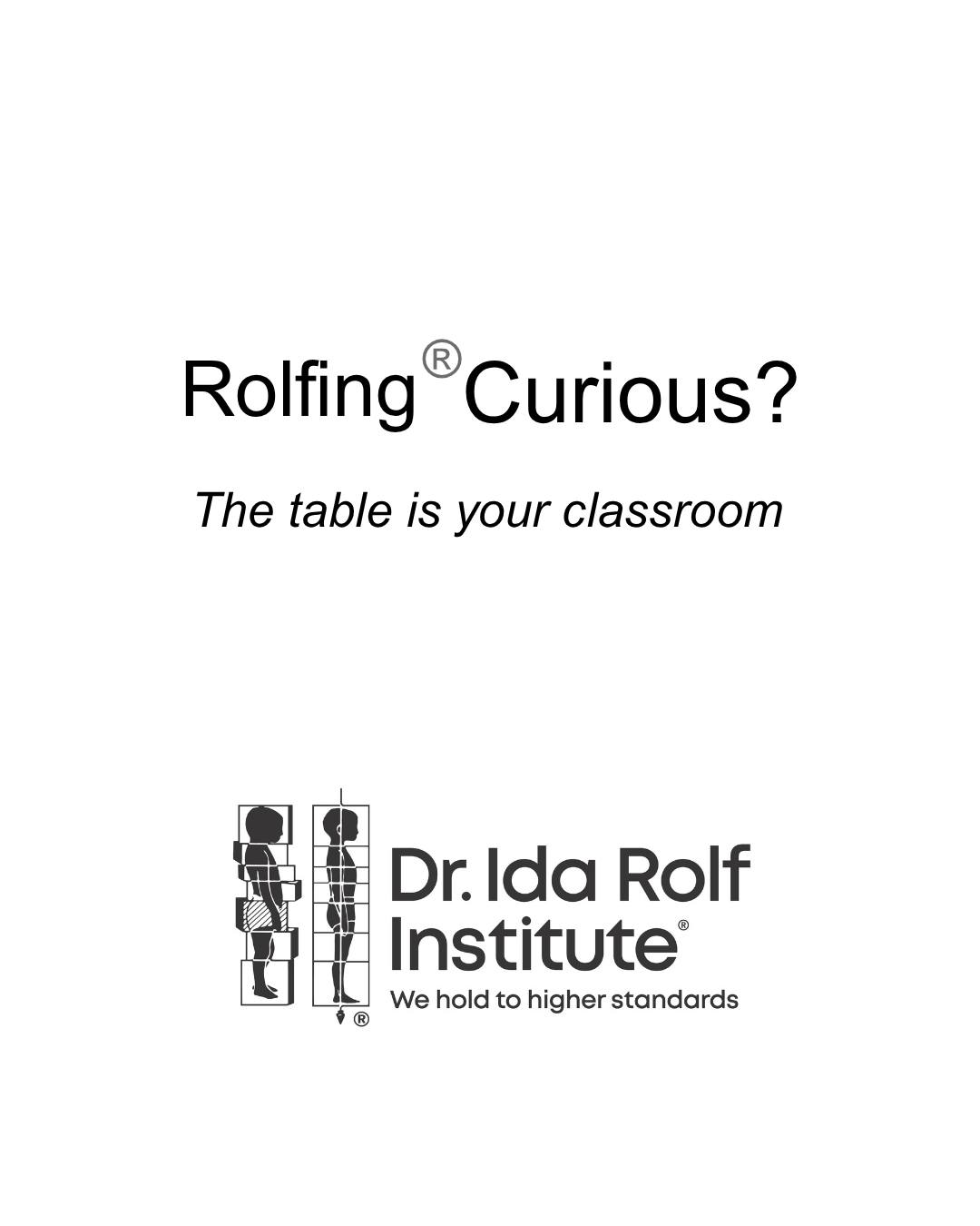 Dr. Ida Rolf Institute | Boulder CO